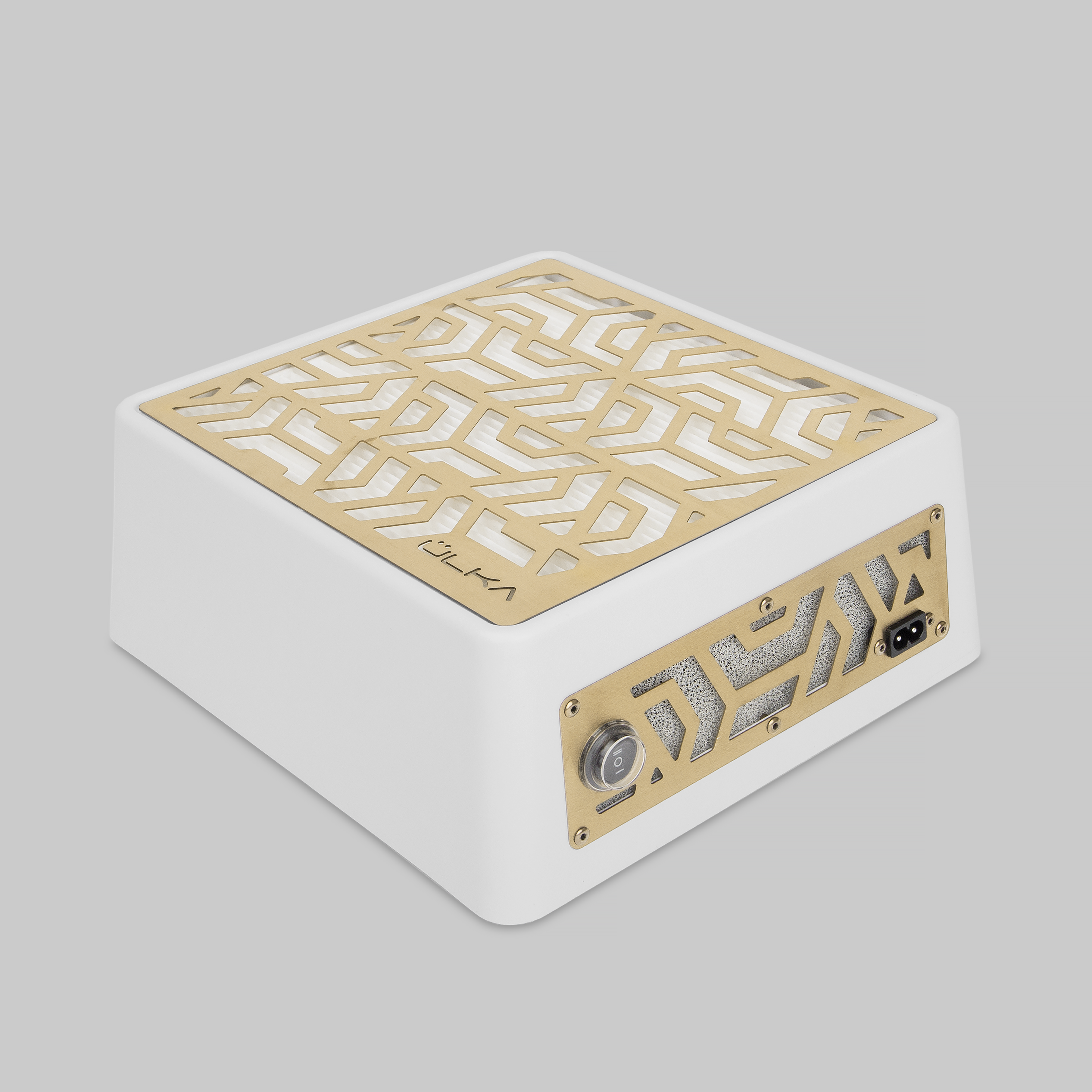 ULKA Manicure Dust Collector PREMIUM White with Gold Grille