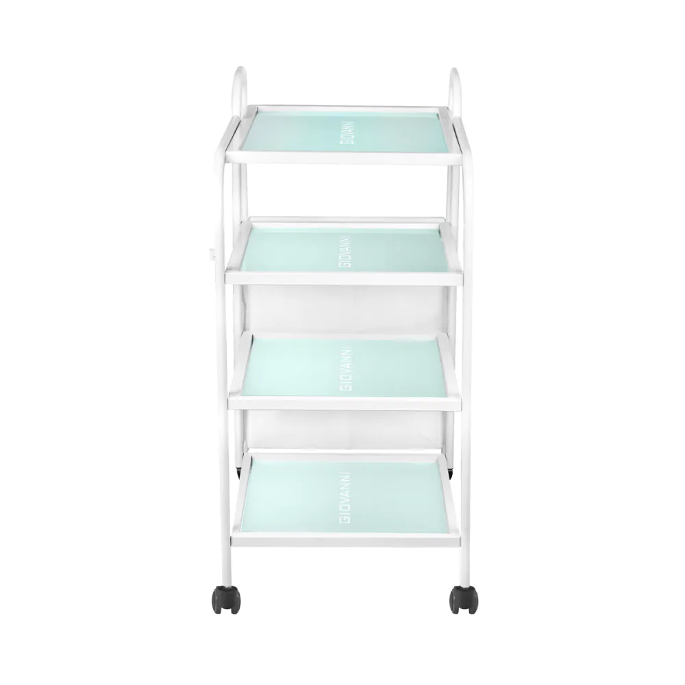 Kosmetikos 4 lentynų stalas