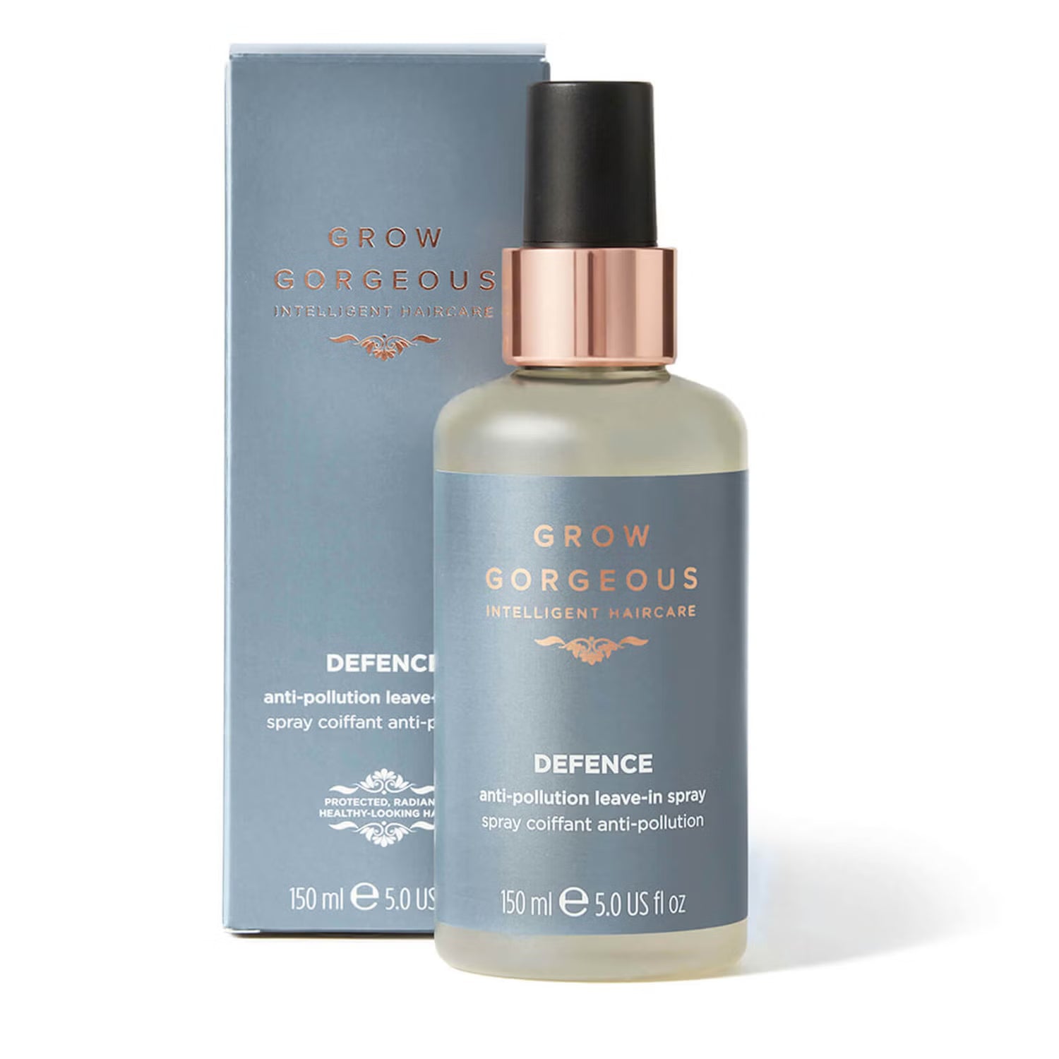 GROW GORGEOUS Defense Anti-Pollution Leave-In Spray - Защитный спрей для волос, 150 мл