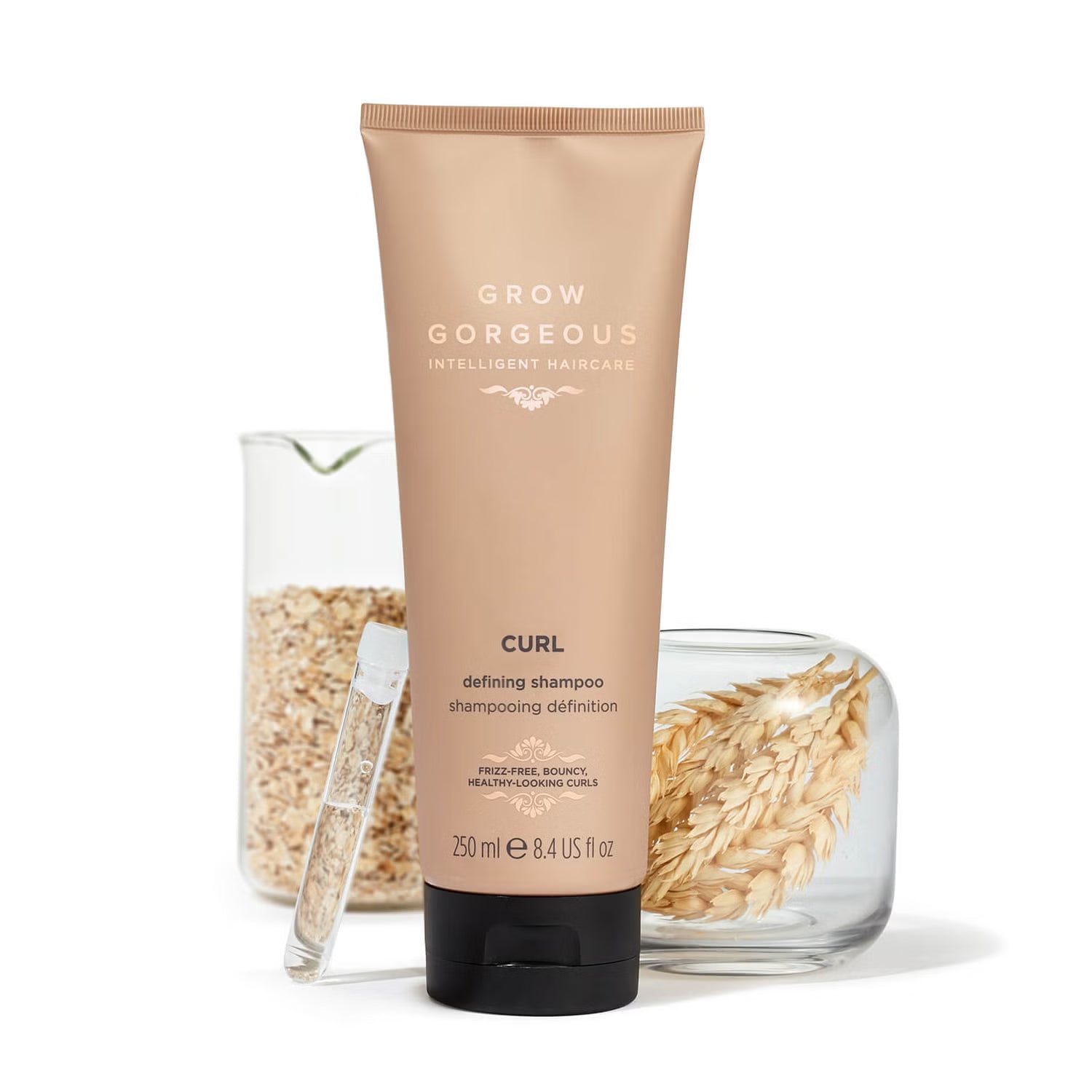 GROW GORGEOUS Šampūnas garbanoms formuoti – Šampūnas garbanotiems plaukams, 250 ml