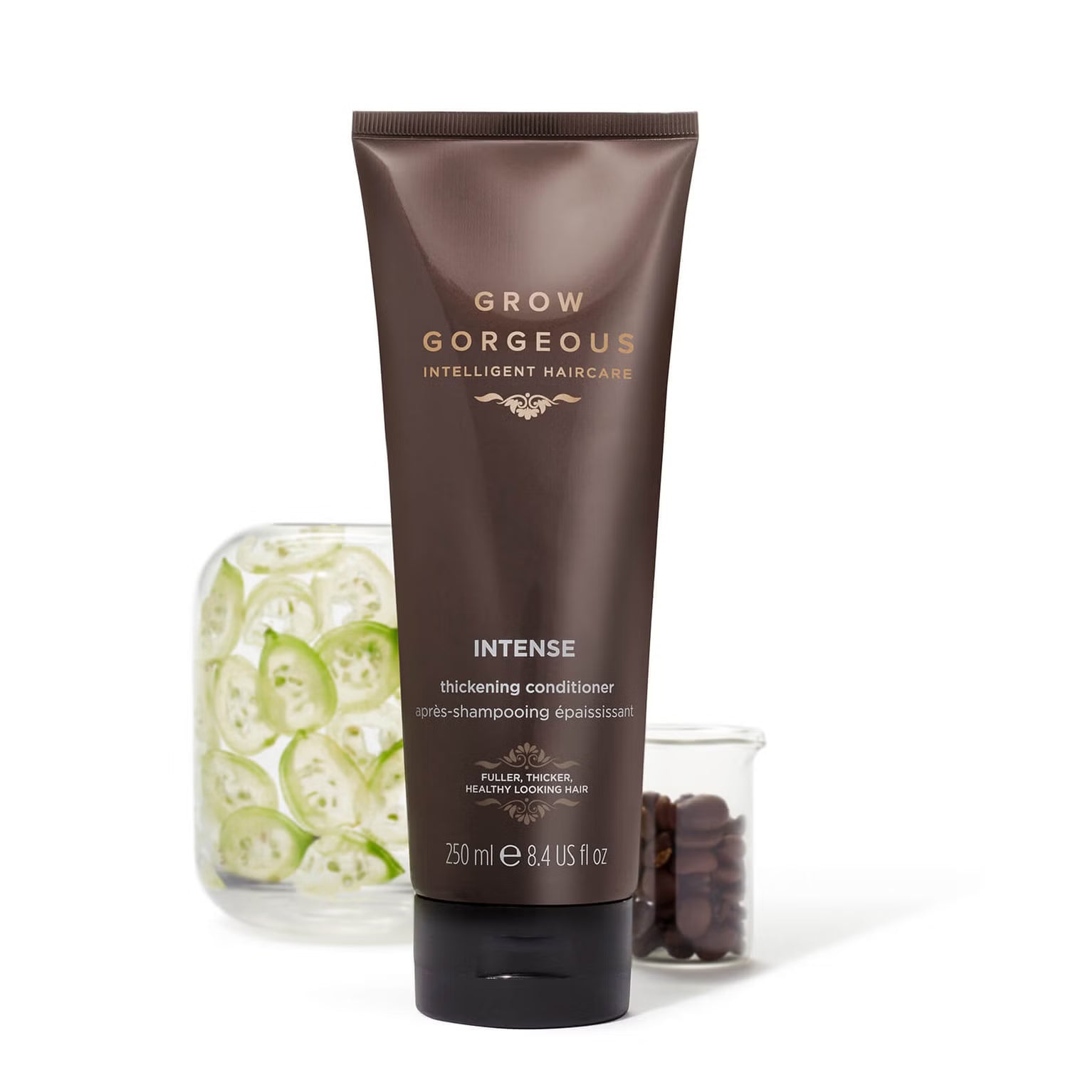 GROW GORGEOUS Stipriai Tirštinantis Kondicionierius – Kondicionierius plaukų storumui, 250 ml