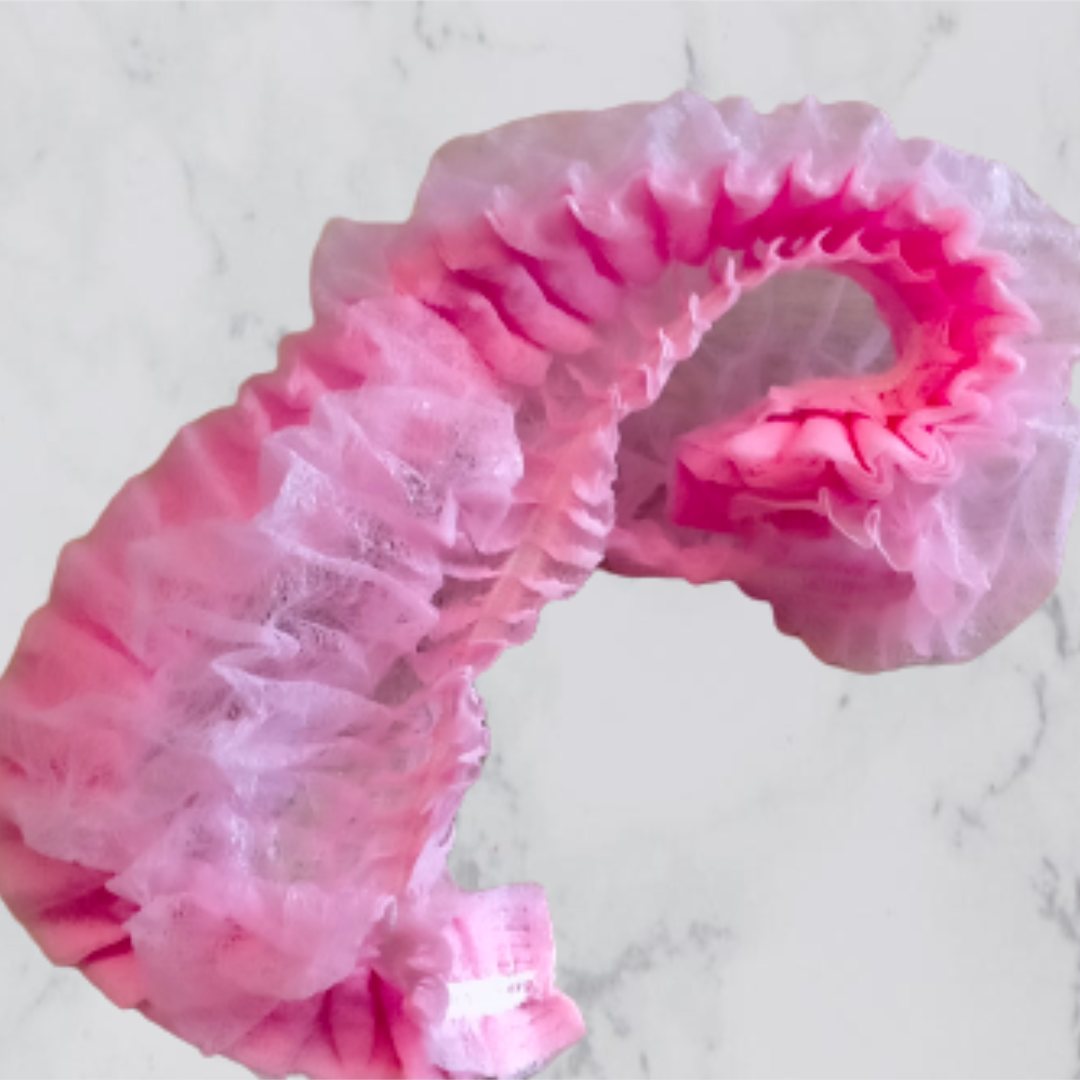 PW Одноразовые шапочки из нетканого материала 100шт., розовый