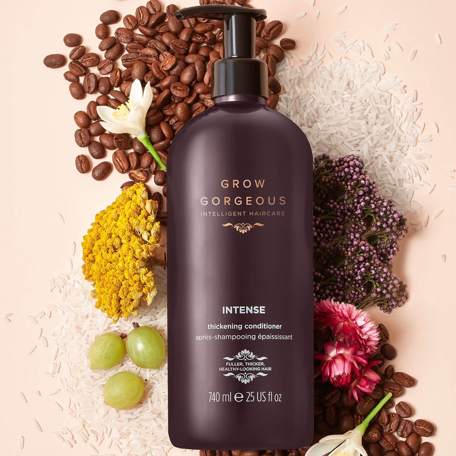 GROW GORGEOUS Intense Thickening Conditioner Supersize, 740ml