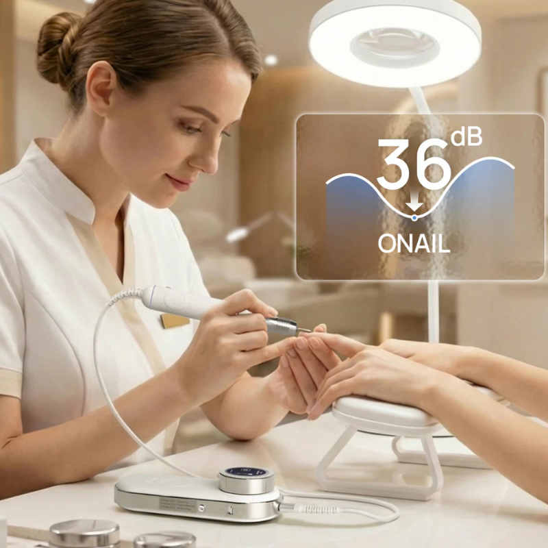 ONAIL Pro Max nagų freza, balta