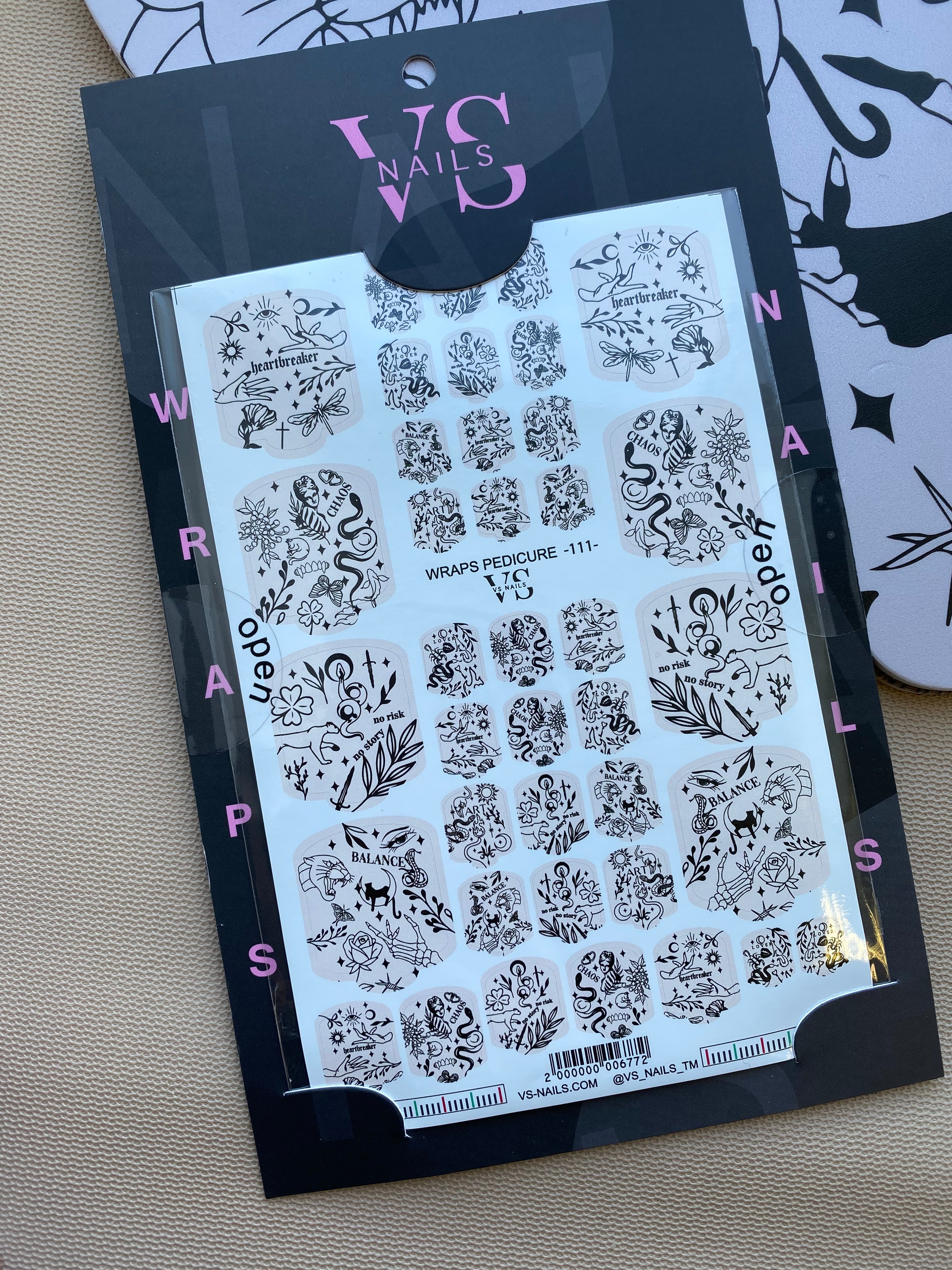 VS NAILS Pedicure Wraps Nr.135