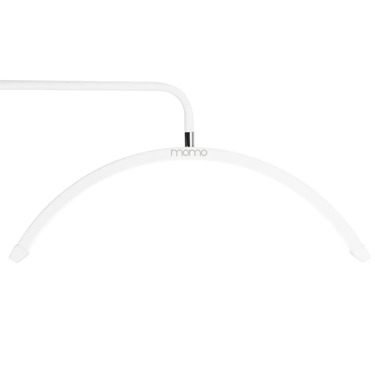 Blakstienų ir makiažo be šešėlių LED lempa Momo balta su pagrindu