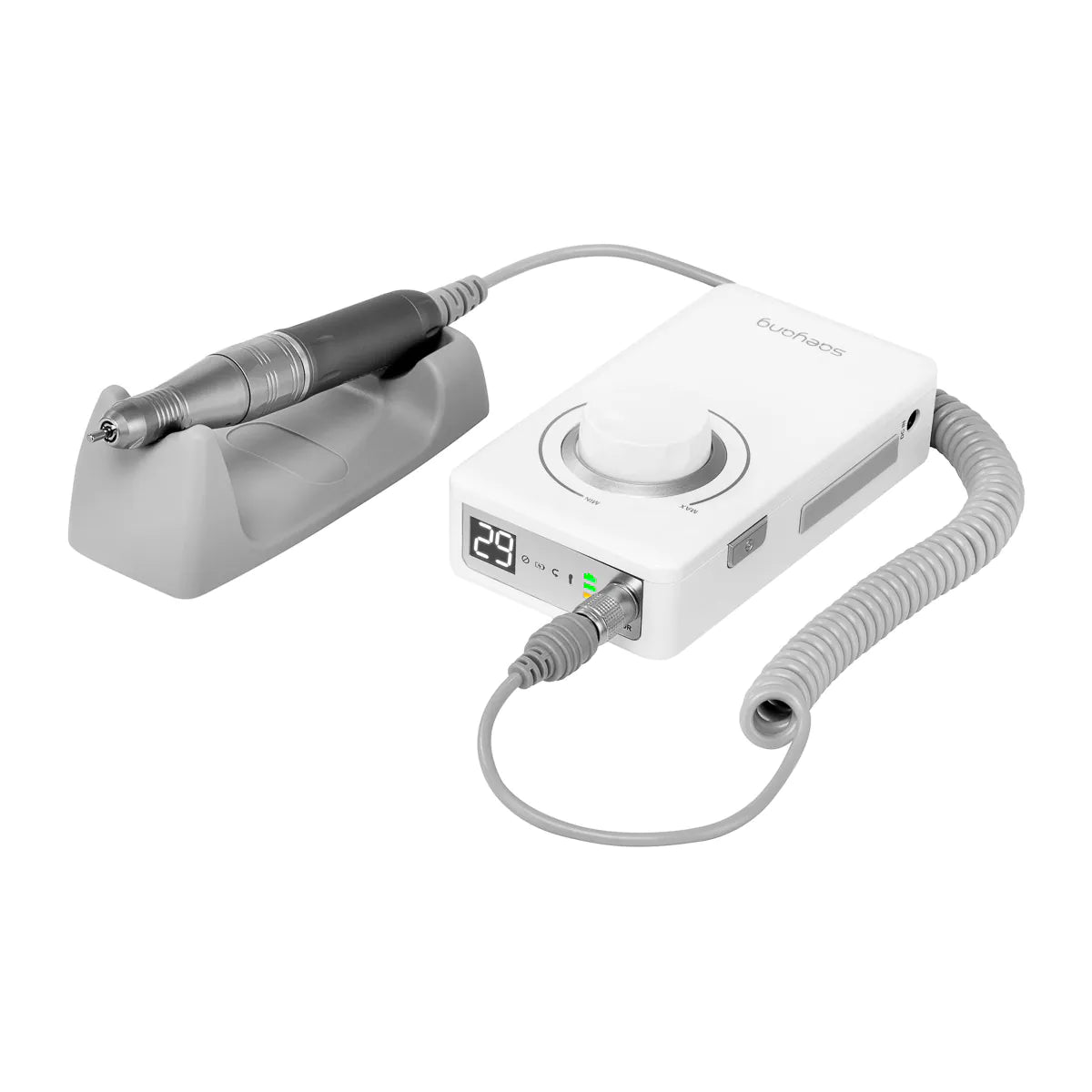 MARATONAS K38 PRO Baltas SAEYANG+ BS30 be anglies (30 000 aps./min) (12v)