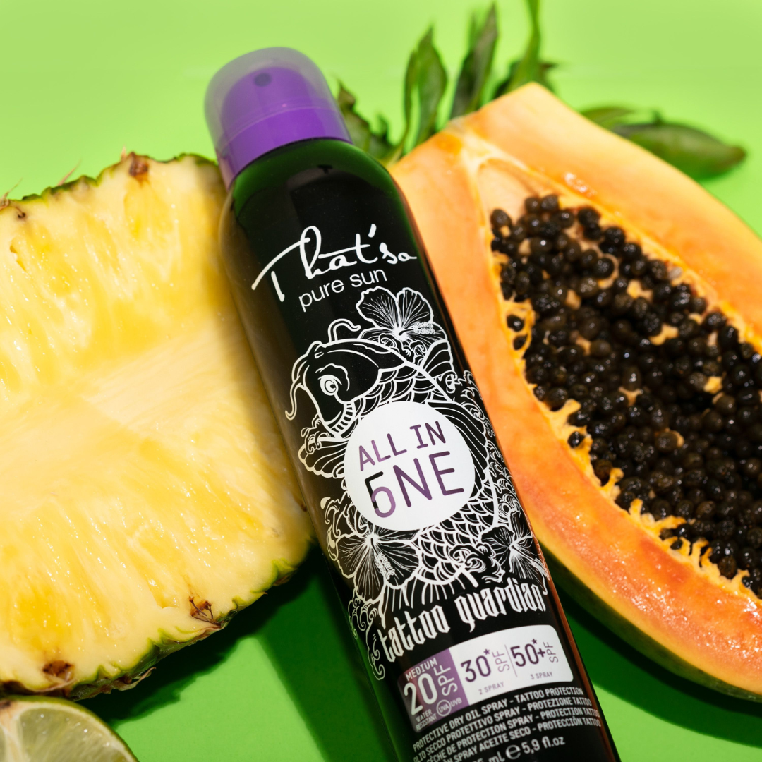 THAT'SO Visapusiškas tatuiruočių apsaugos kremas nuo saulės SPF 20/30/50, 175 ml