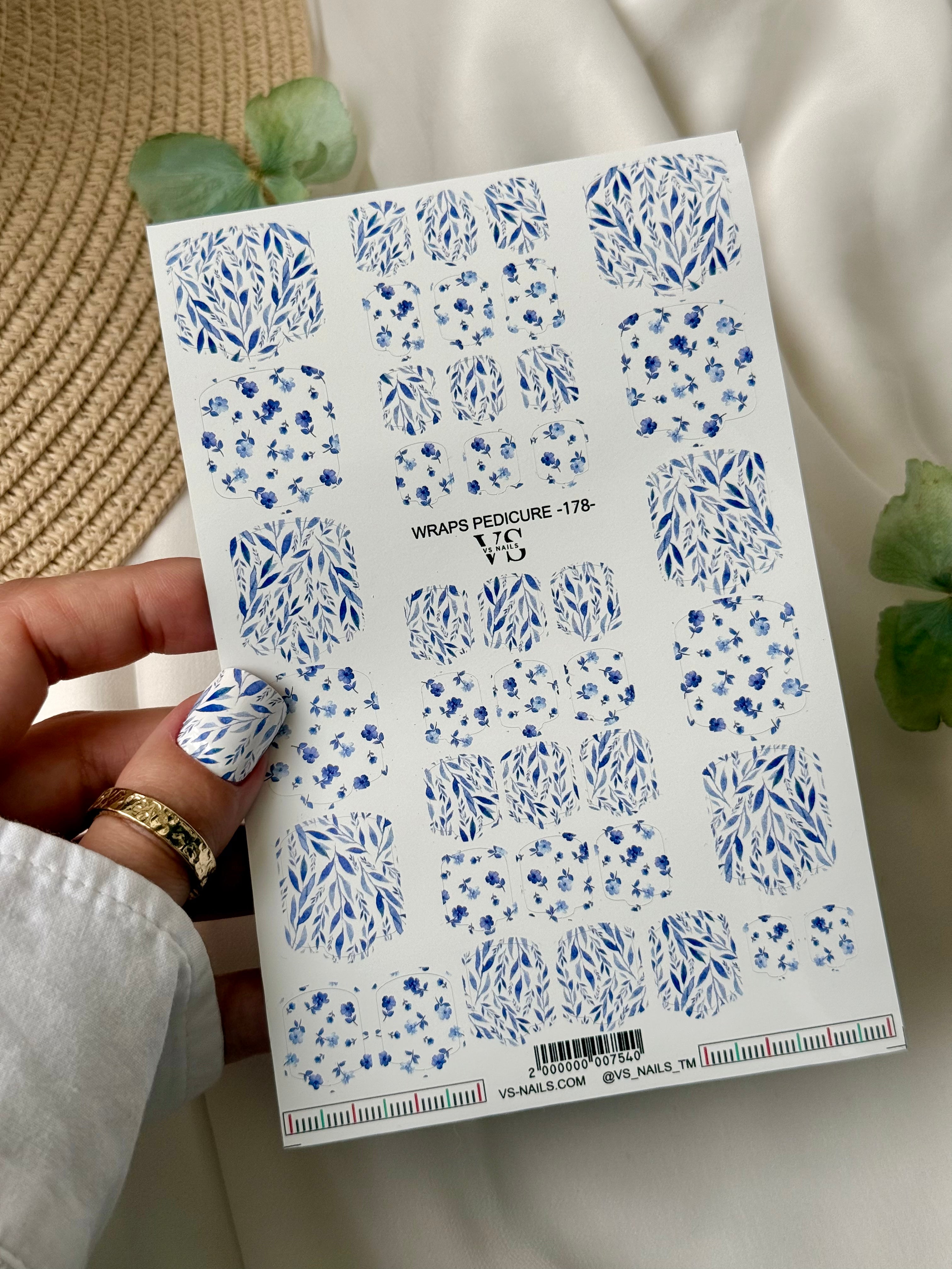 VS NAGŲ Pedikiūro įvyniojimai Nr.178