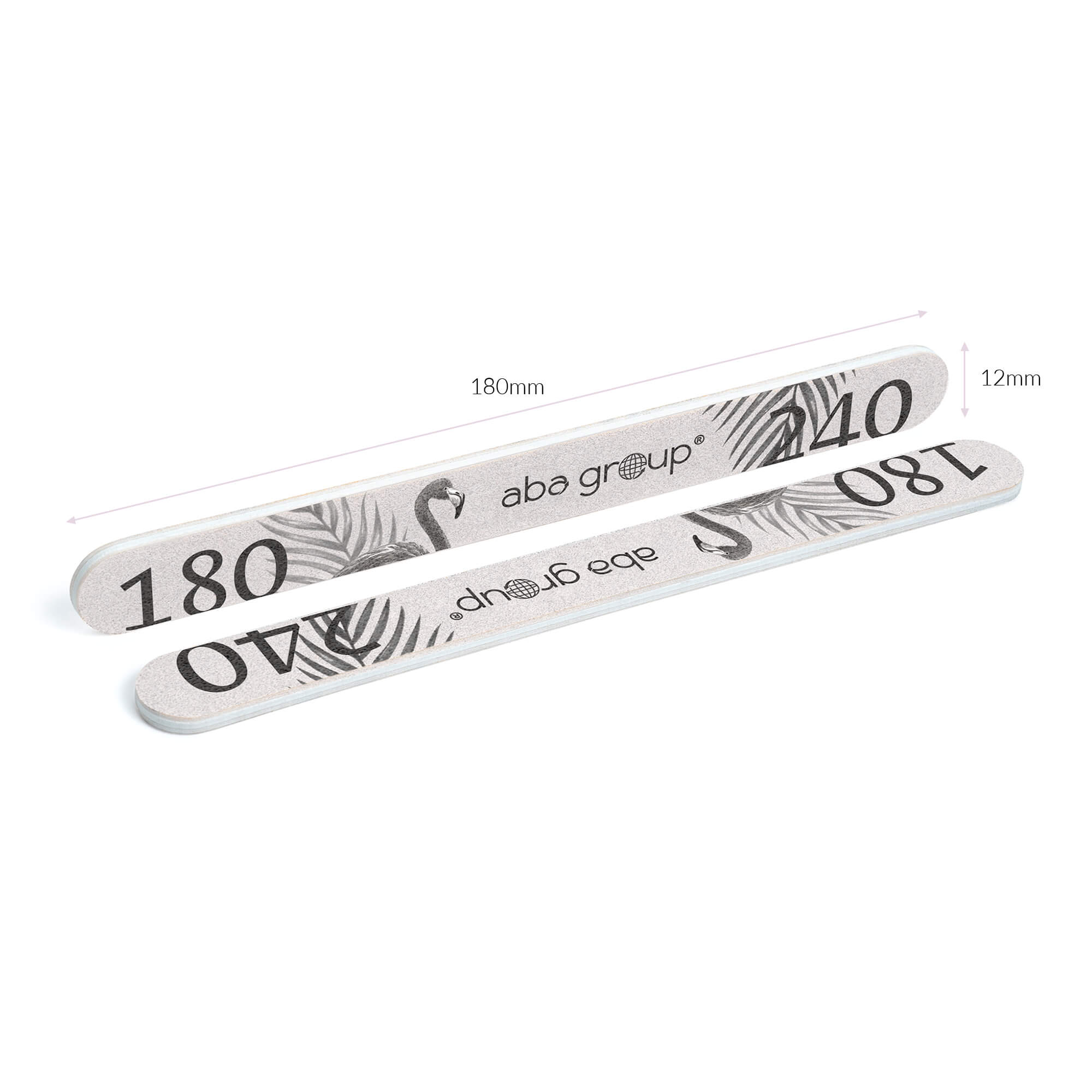 ABA Nail file Straight 180/240 - 1pc.