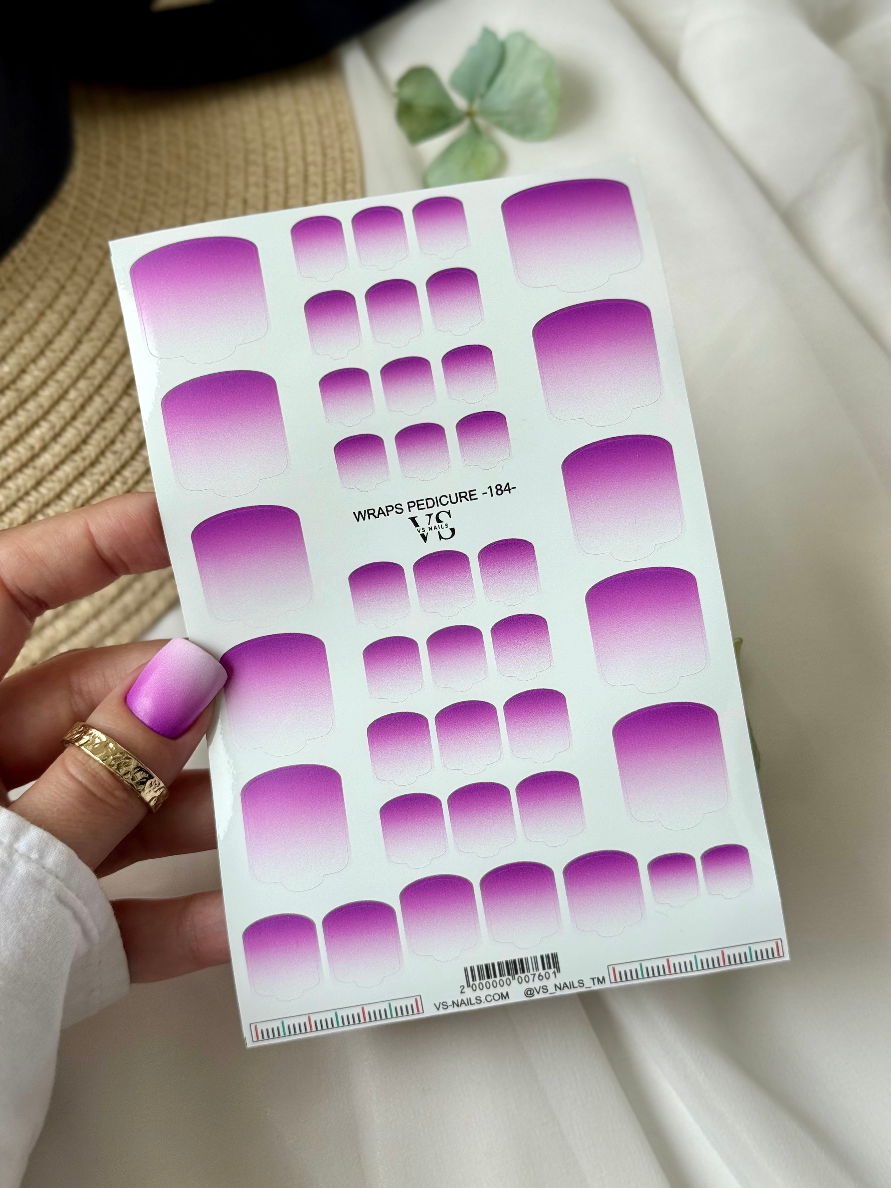 VS NAILS Pedicure Wraps Nr.184