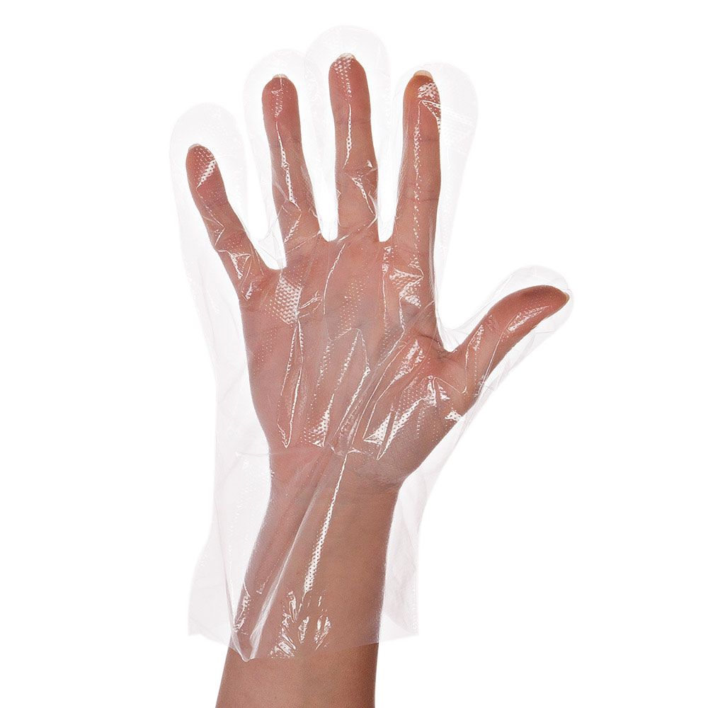 HYGOSTAR Polyethylene gloves, LDPE, size L, transparent, 100 pcs.