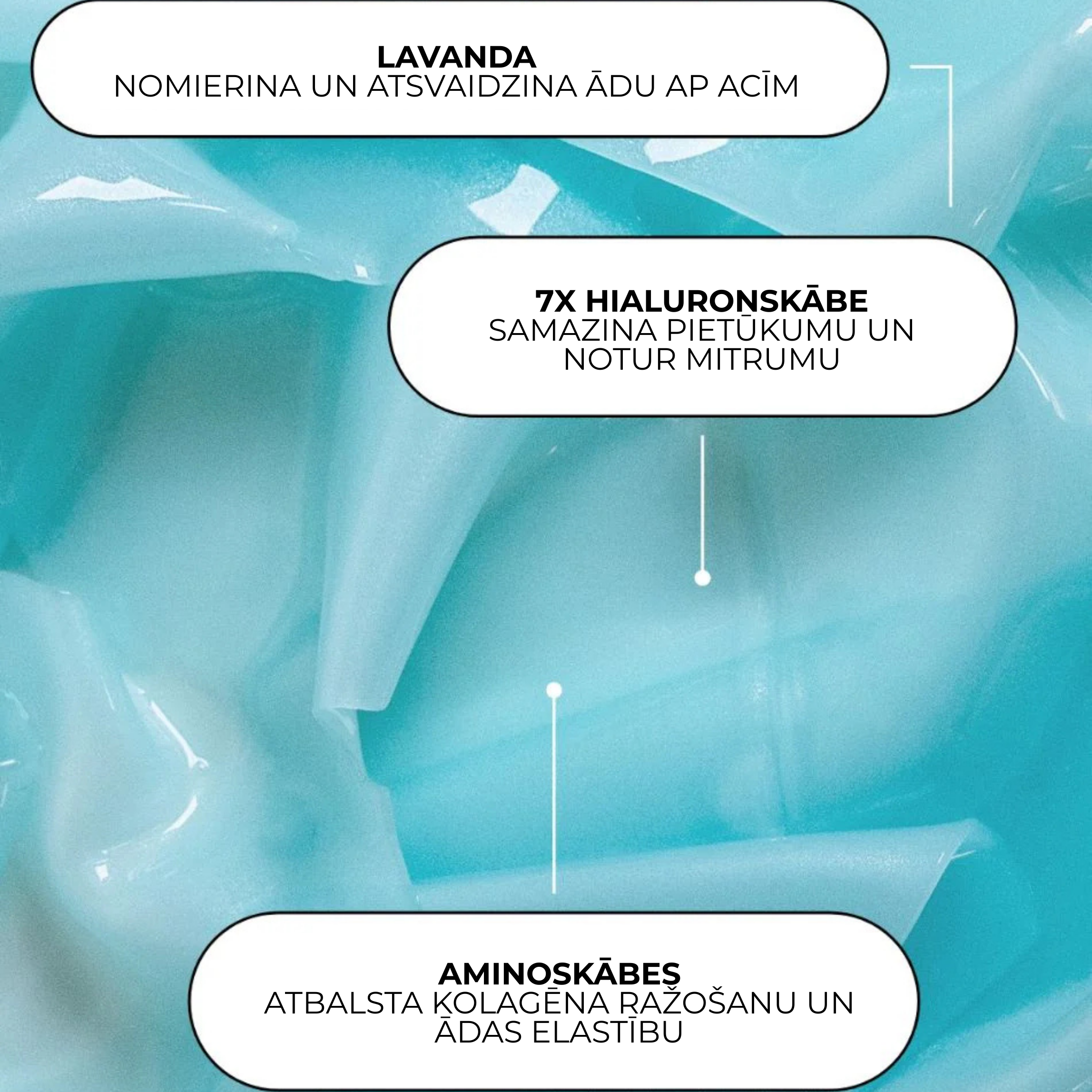 XLASH atjauninantys akių geliai - hidrogelių akių pleistrai, 60 vnt.