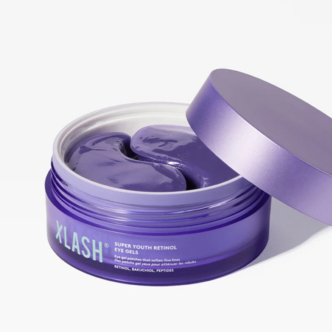 XLASH „Super Youth“ retinolio akių geliai – hidrogelio pleistrai, 60 vnt.