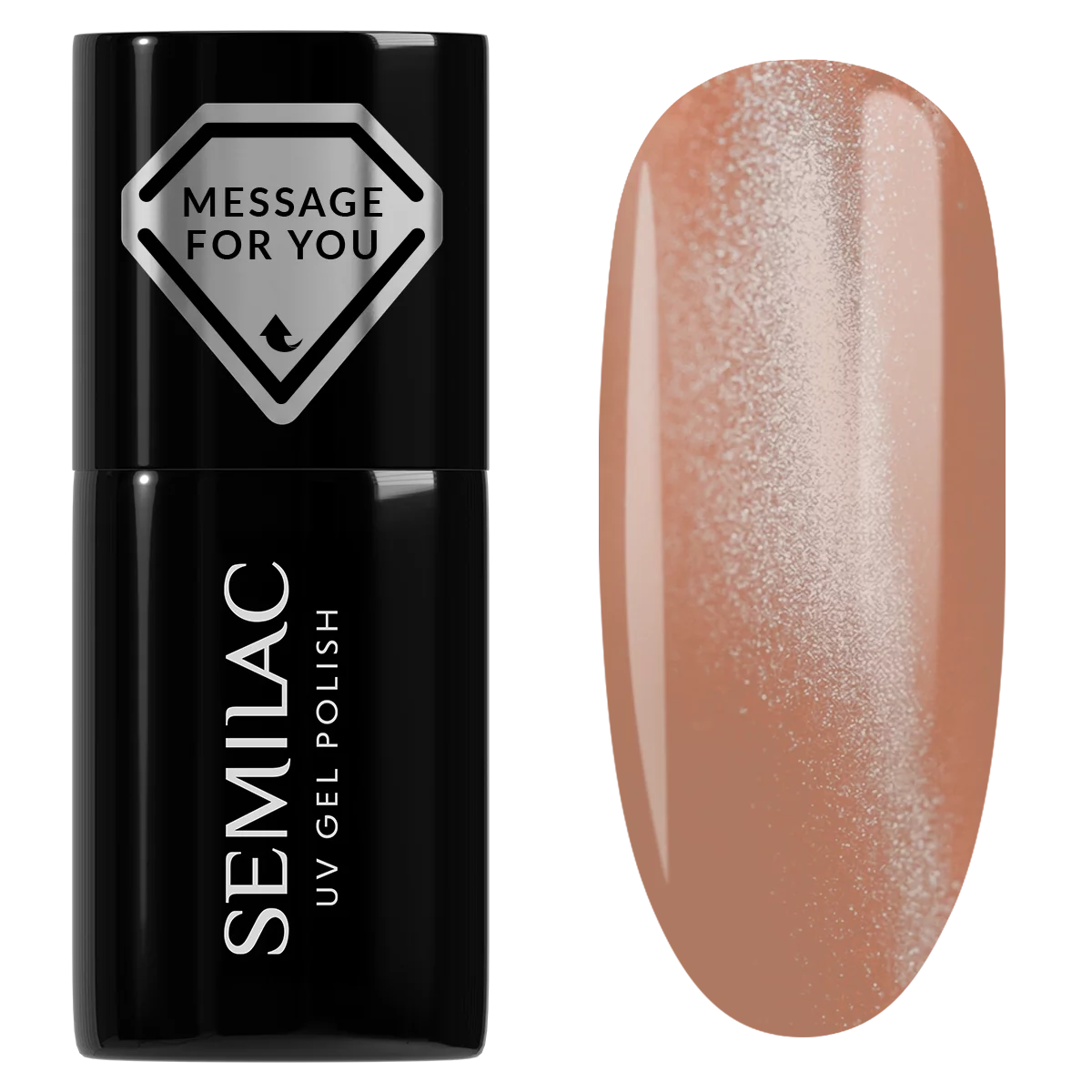 733 „Semilac“ UV gelinis lakas „Creamy Praline Gloss“, 7 ml