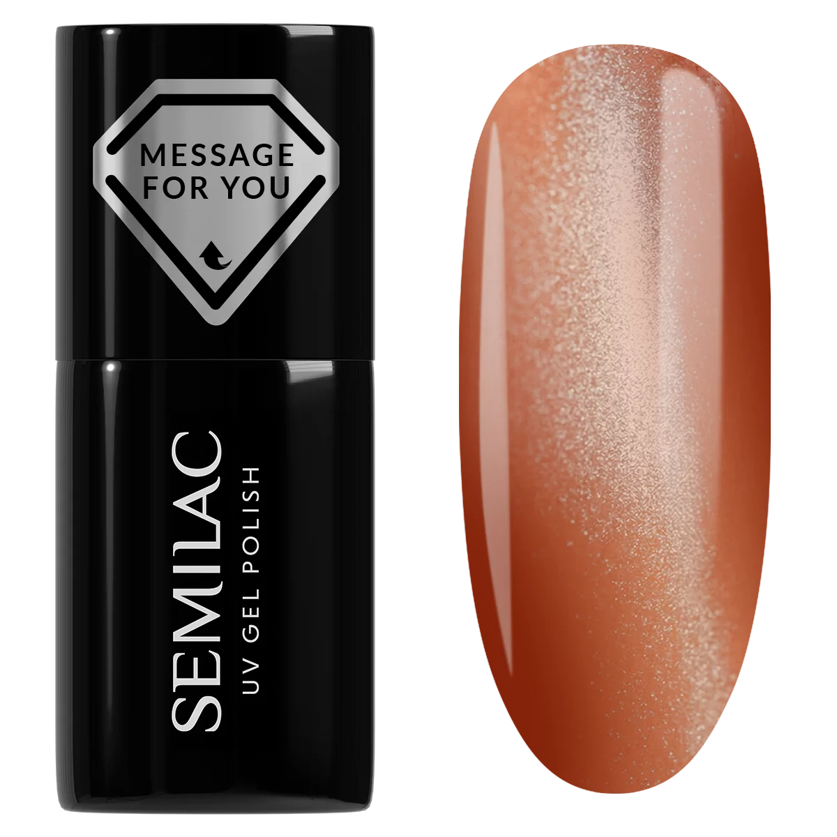 734 „Semilac“ UV gelinis lakas „Toffee Jelly Gloss“, 7 ml