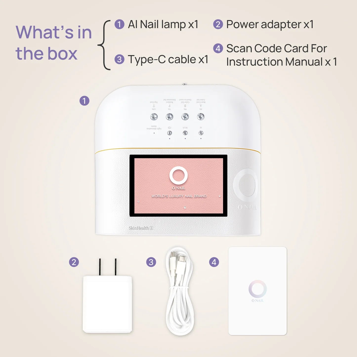 ONAIL AI LED лампа для маникюра