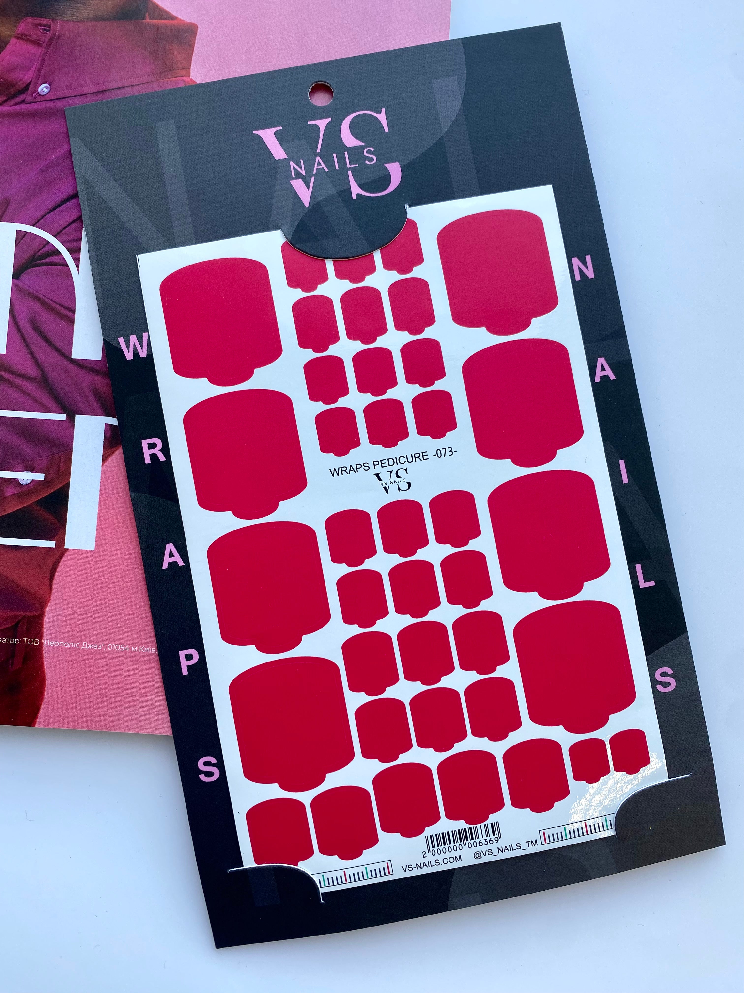 VS NAGŲ Pedikiūro įvyniojimai Nr.73