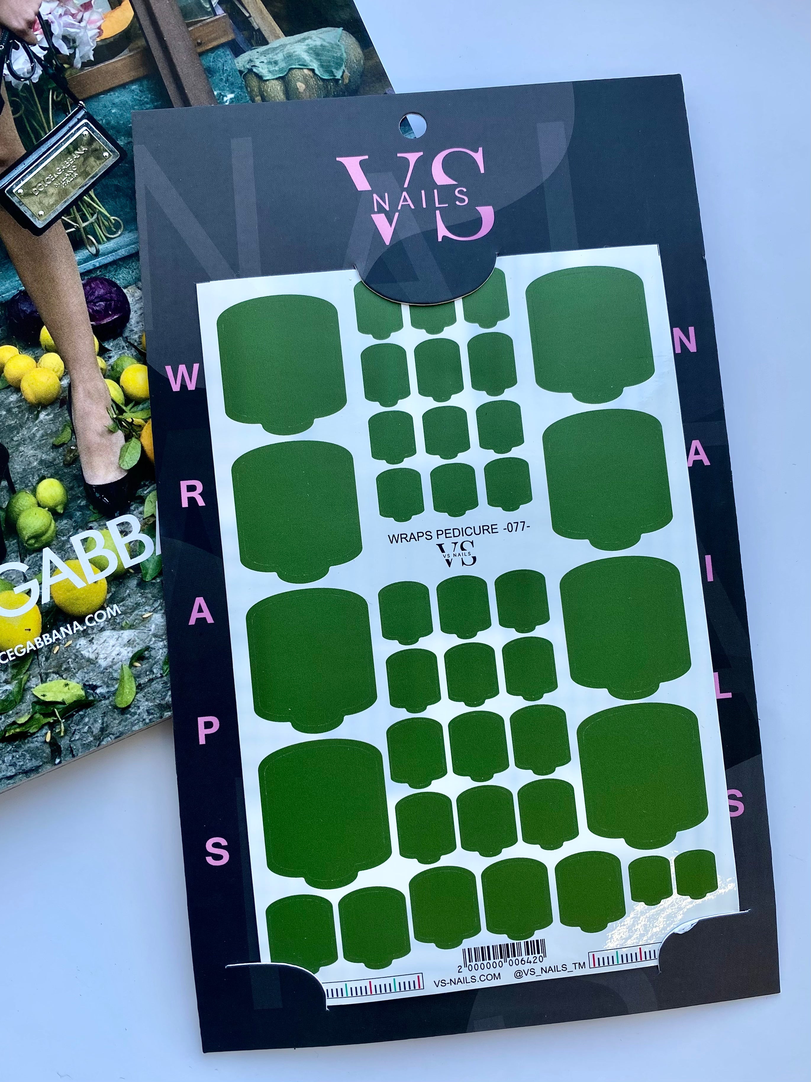 VS NAILS Pedicure Wraps Nr.77