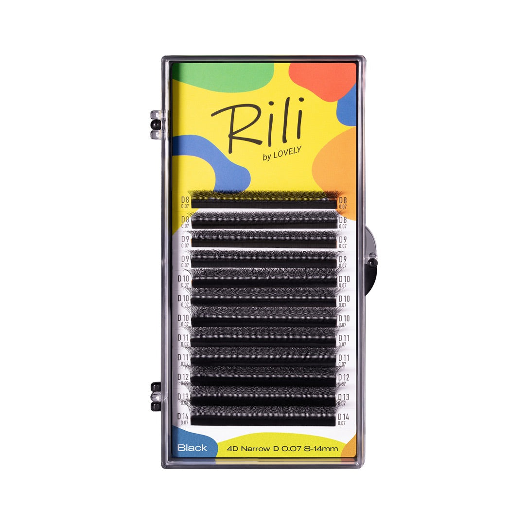LOVELY Rili blakstienos MIX, D/0,07 x 6–13 mm, 16 eilių