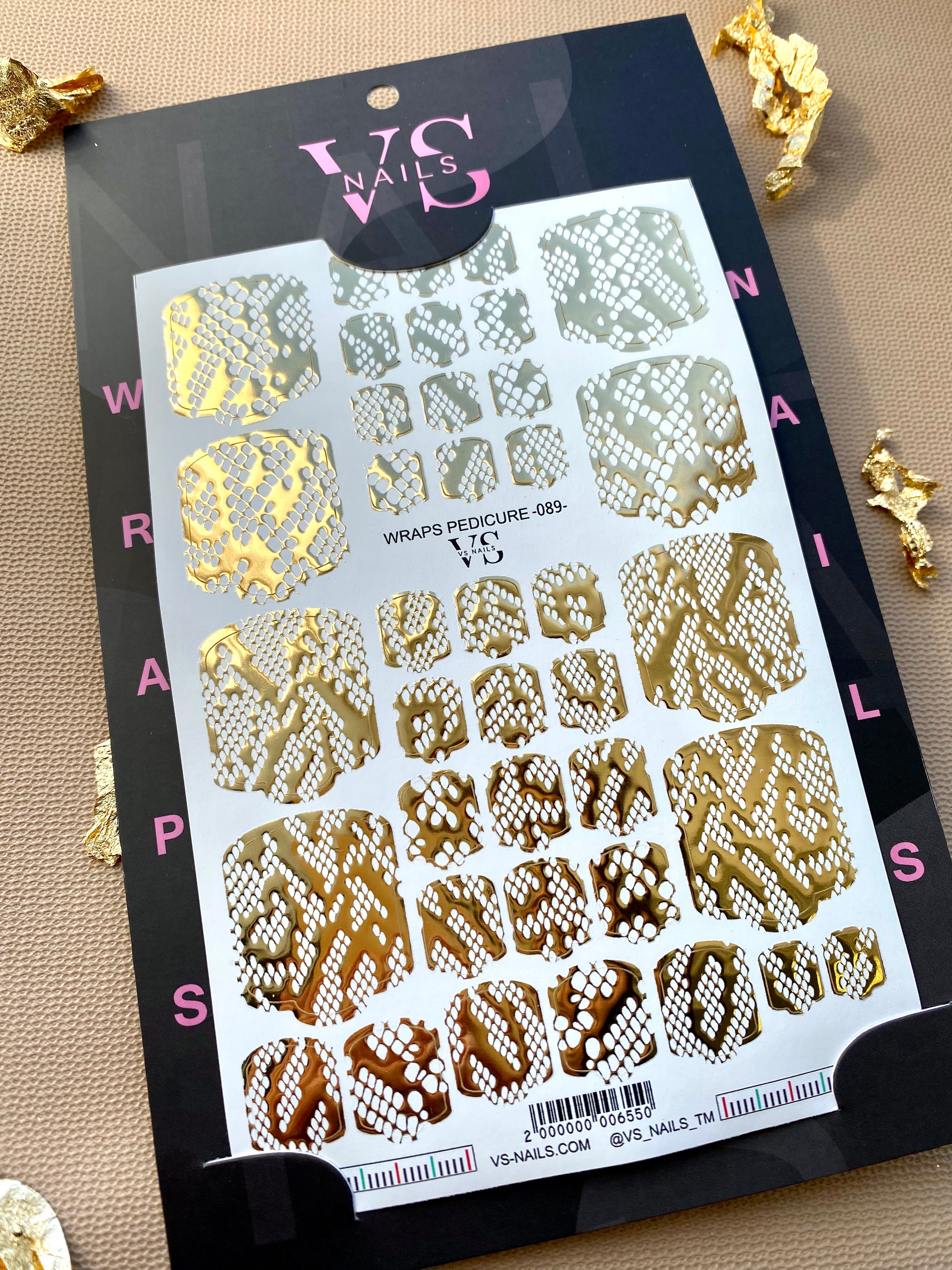 VS NAILS Pedicure Wraps Nr.89