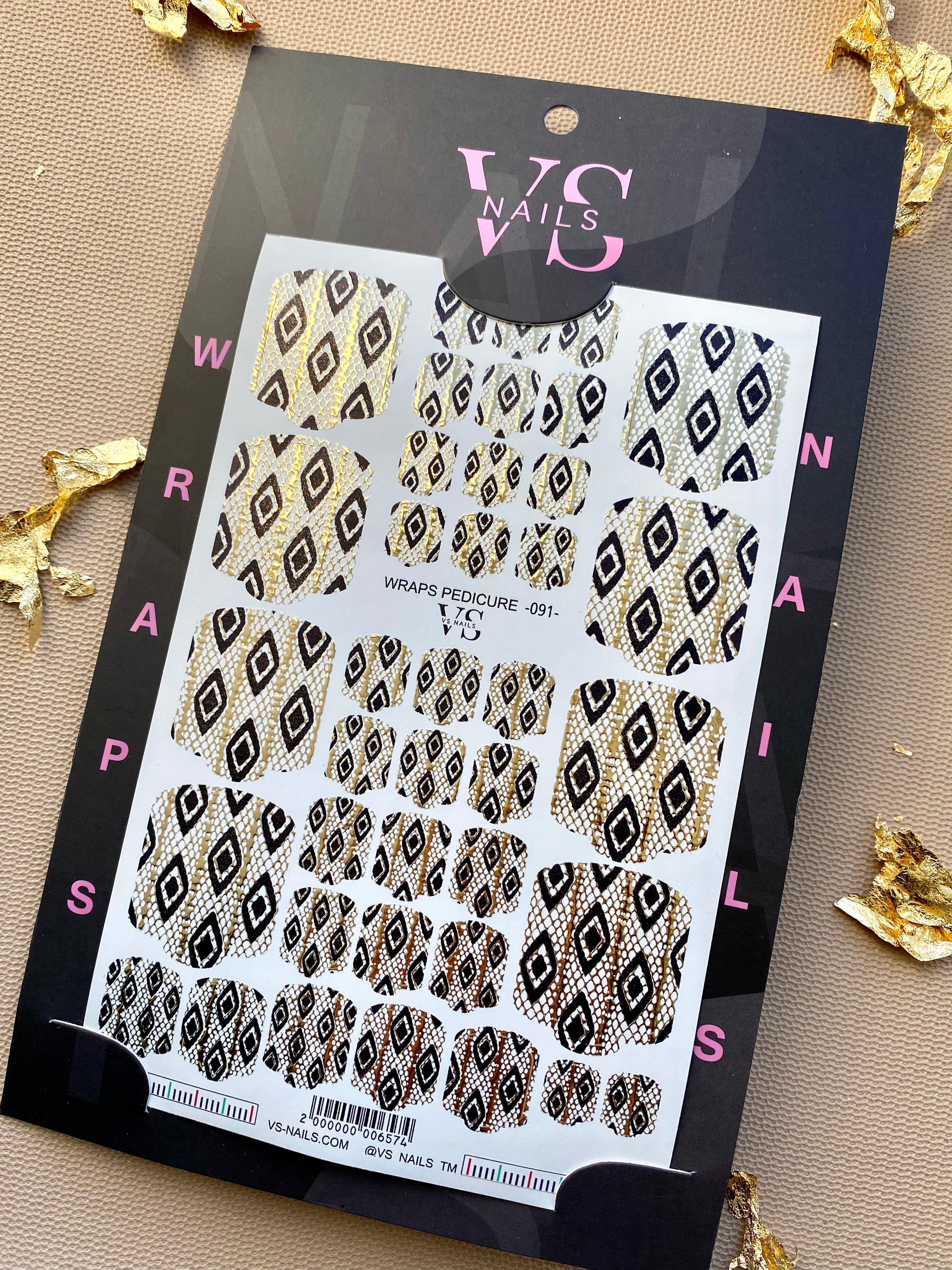 VS NAGŲ Pedikiūro įvyniojimai Nr.91