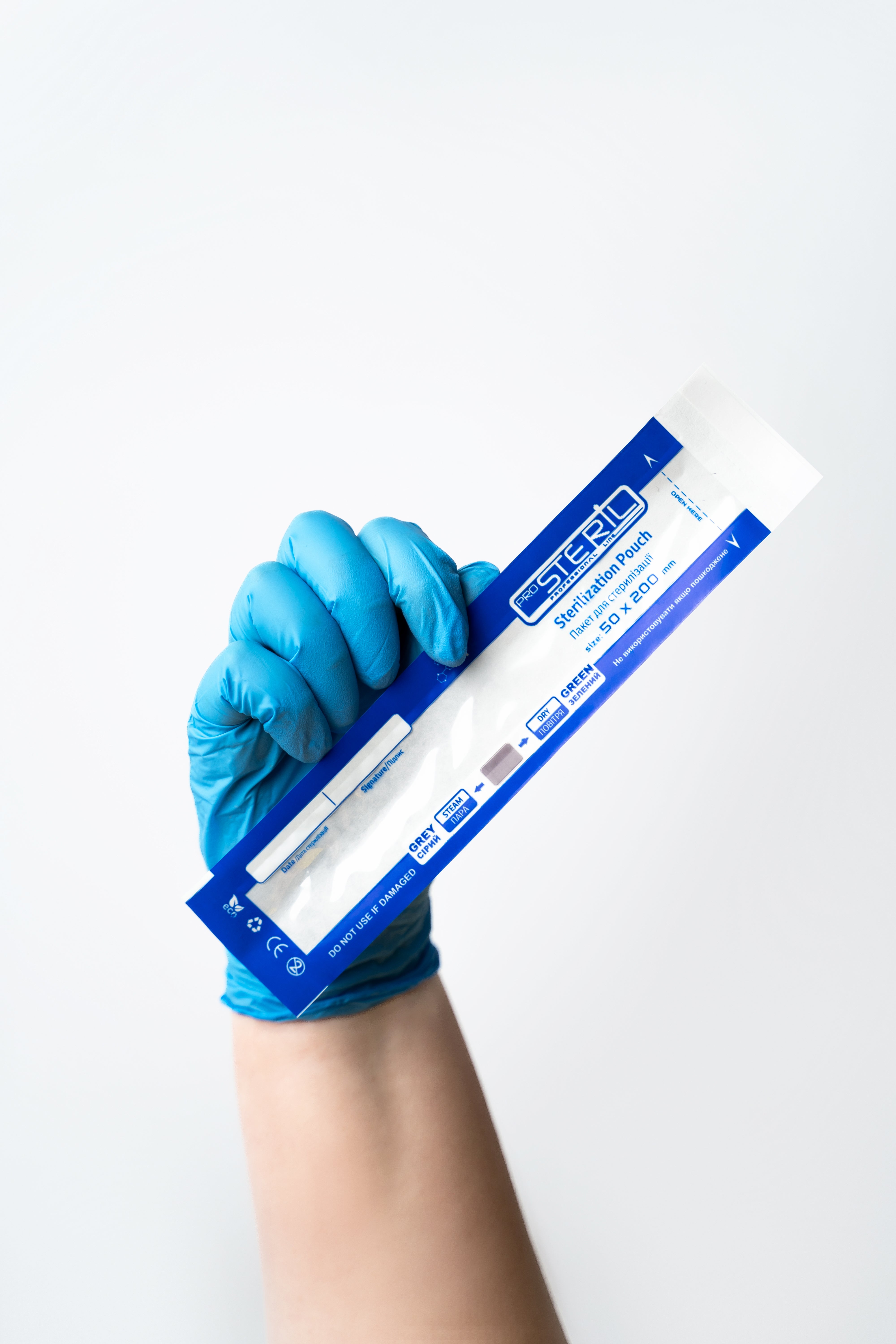 ProSteril Пакеты стерилизационные комбинированные в сухожаре или автоклаве 50х200мм CPW с индикатором 100 шт.