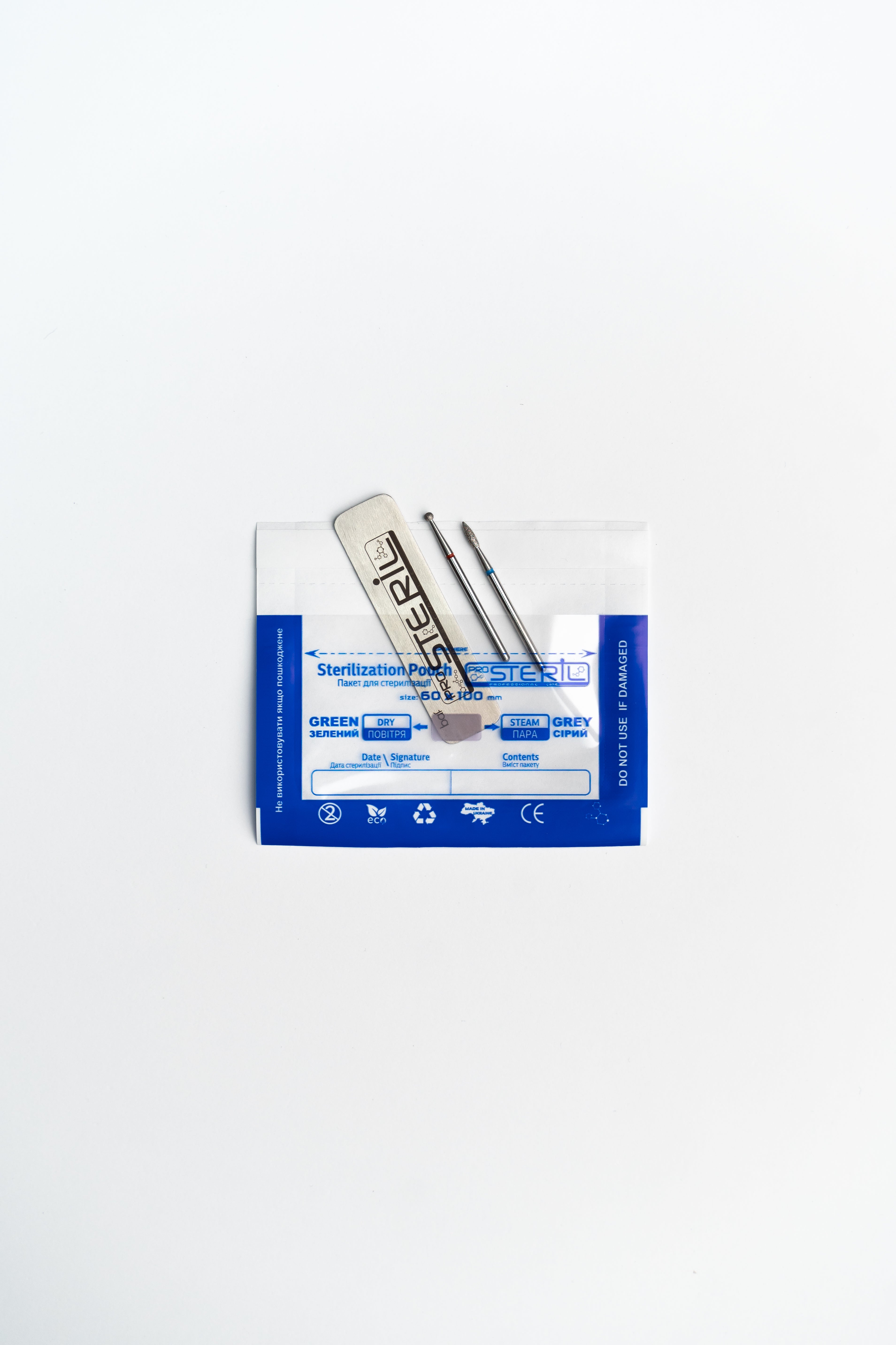 ProSteril Karšto oro ir autoklavo sterilizavimo maišeliai 60x100 mm CPW skaidrūs su indikatoriumi 100 vnt.