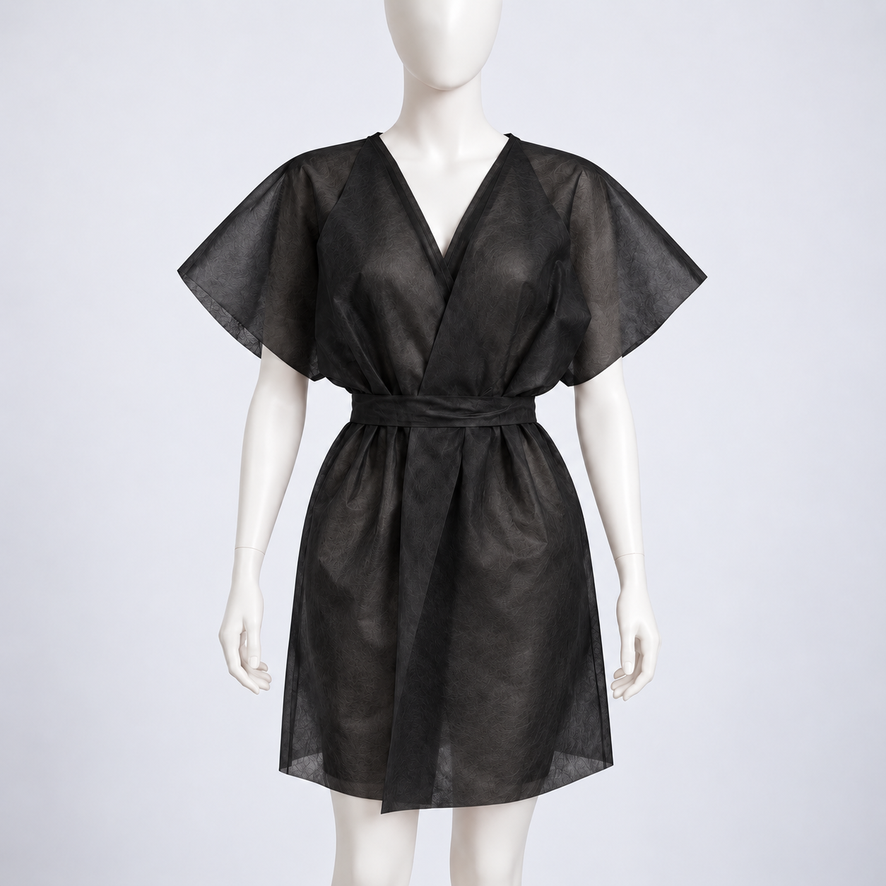 PW neaustinis kimono, 5 vnt., juodas