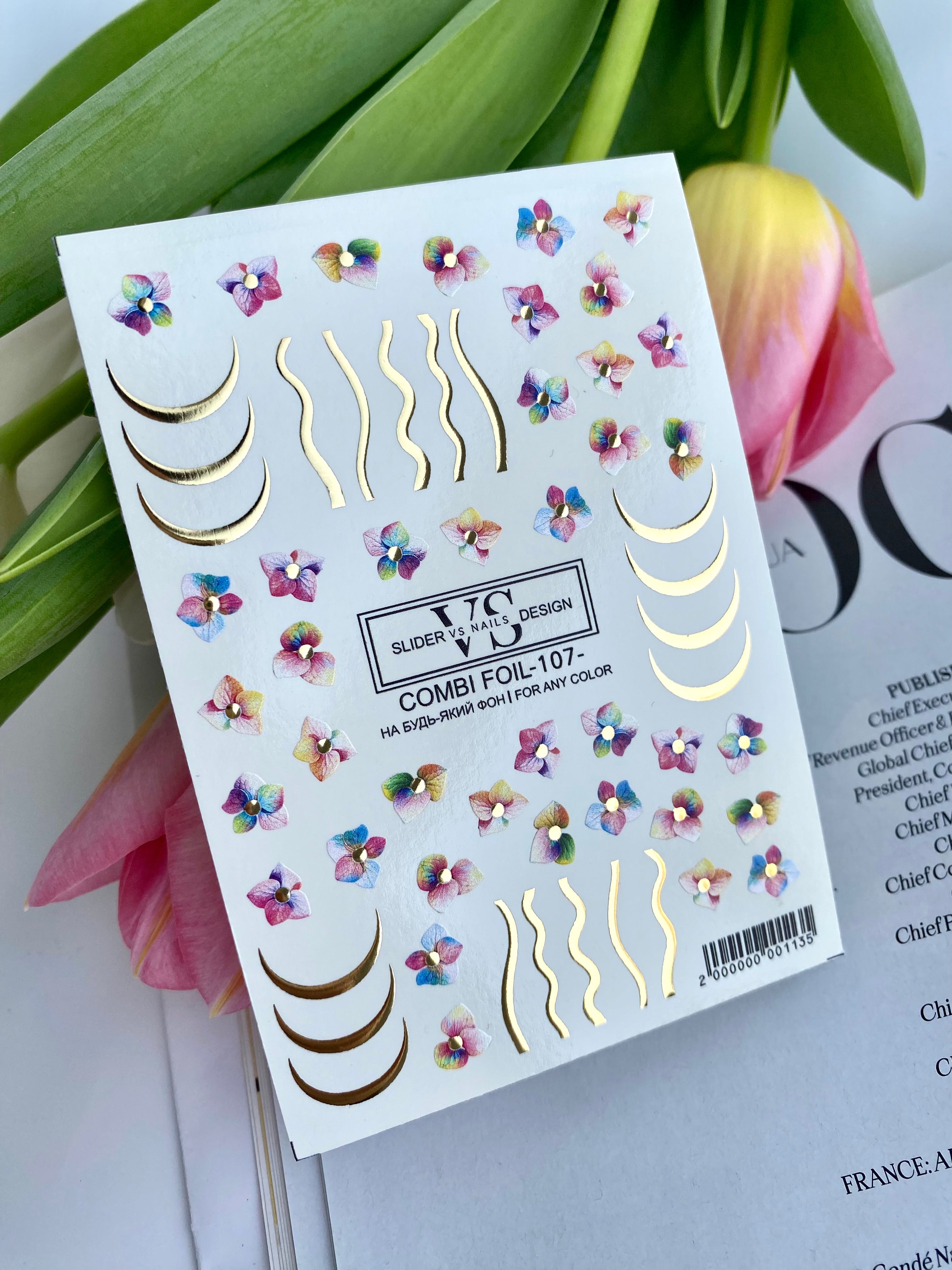 VS NAILS Sliders Combi Foil Nr.107