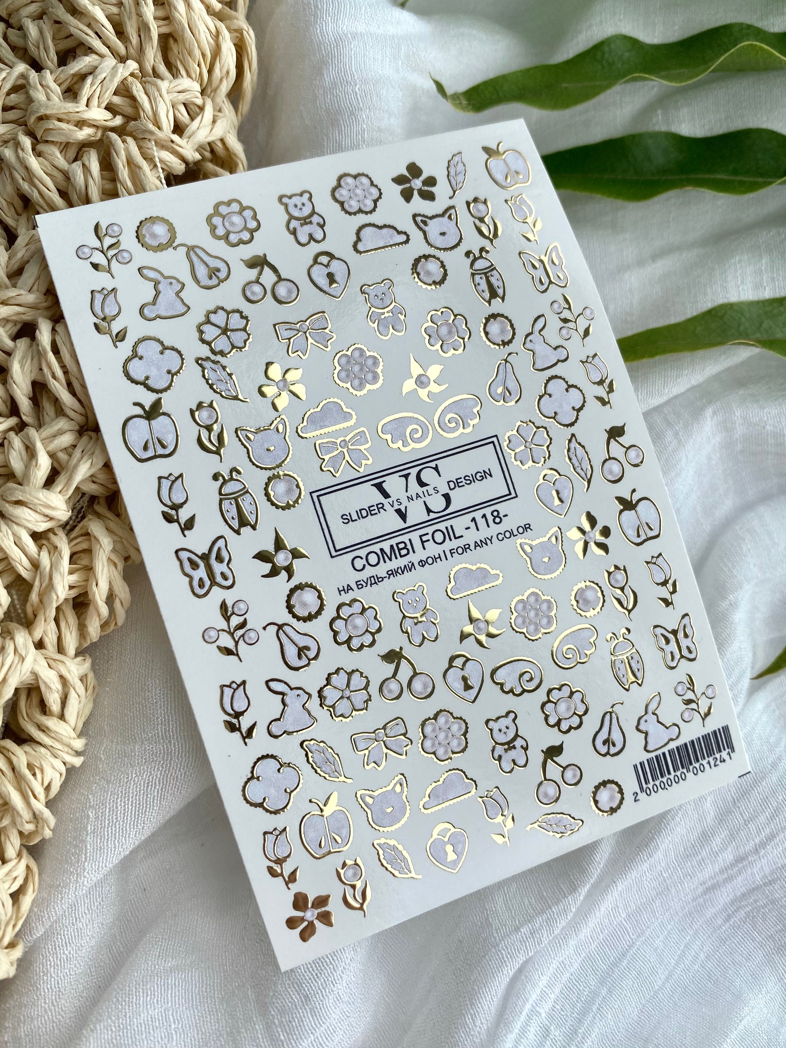 VS NAILS Sliders Combi Foil Nr.118