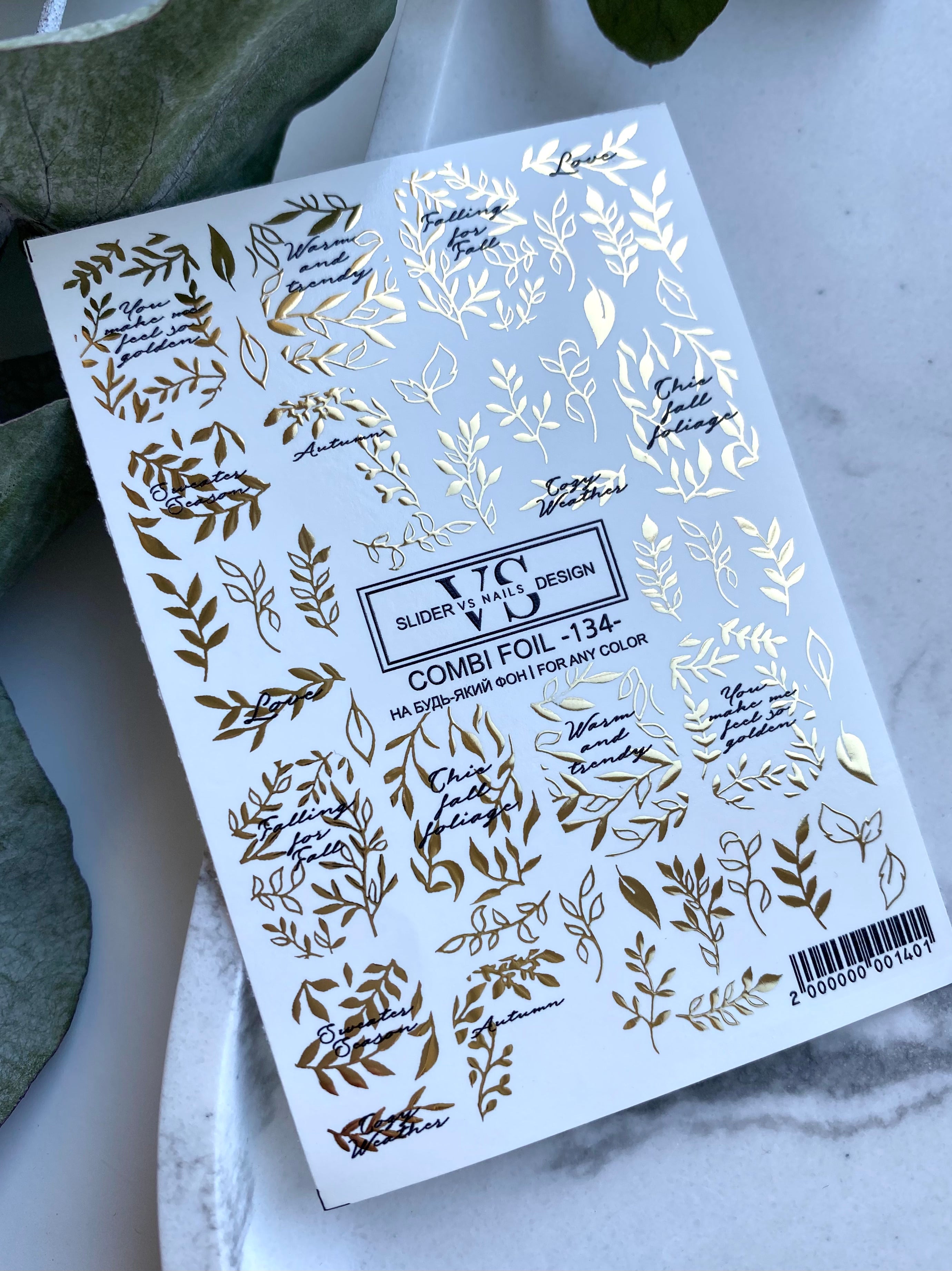 VS NAILS Sliders Combi Foil Nr.134