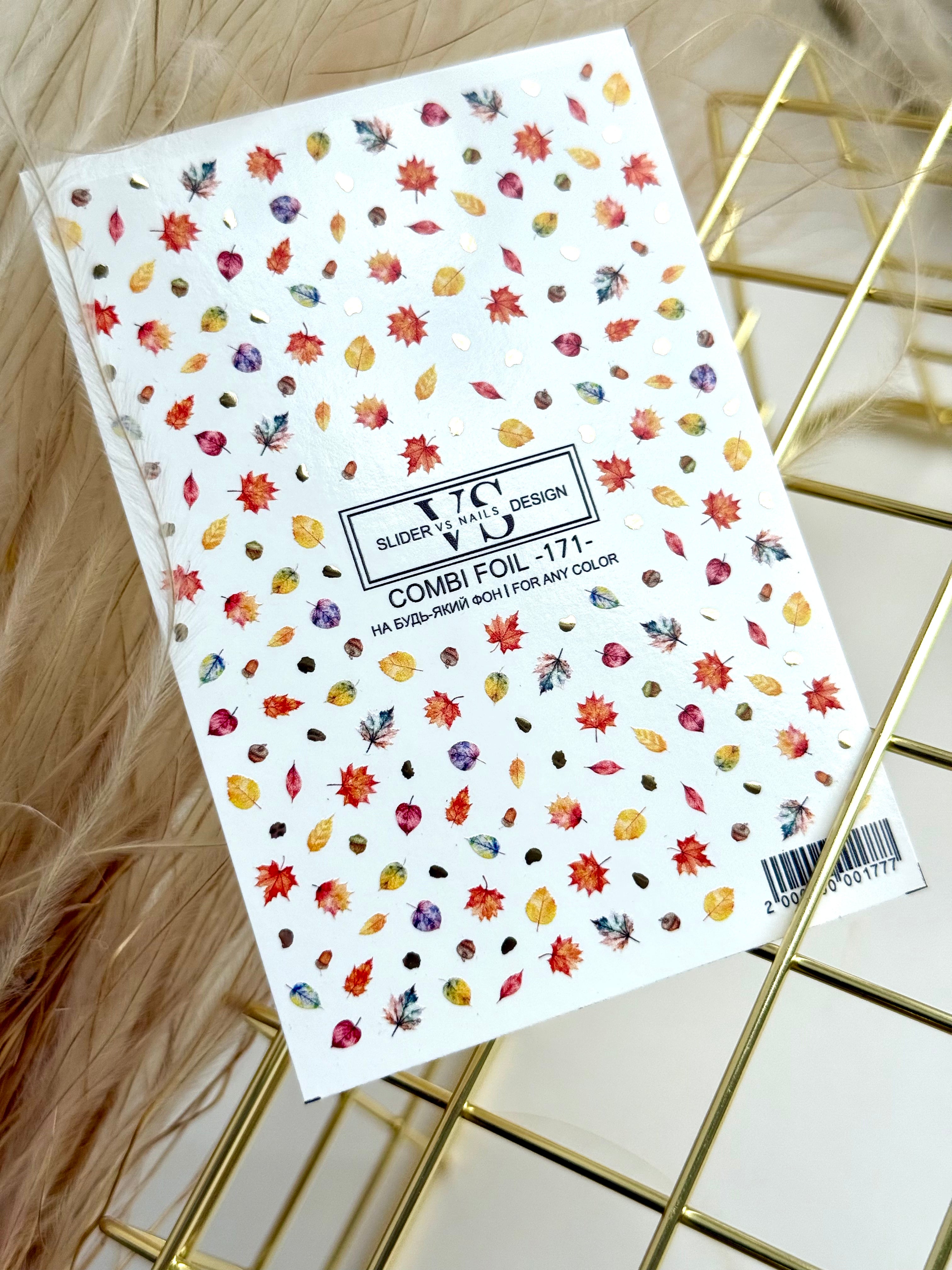 VS NAGŲ DAILĖS Lipdukai Kombinuota Folija Nr.171