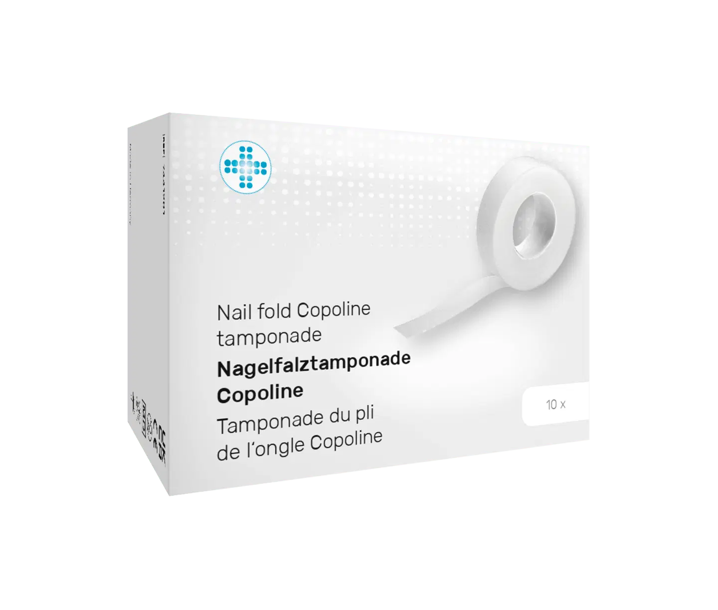 RUCK® VERBANDSSTOFFE „Copoline“ tamponavimo medžiaga nagų kraštams, 1,4 cm × 10 m, 1 ritinėlis (7441103)