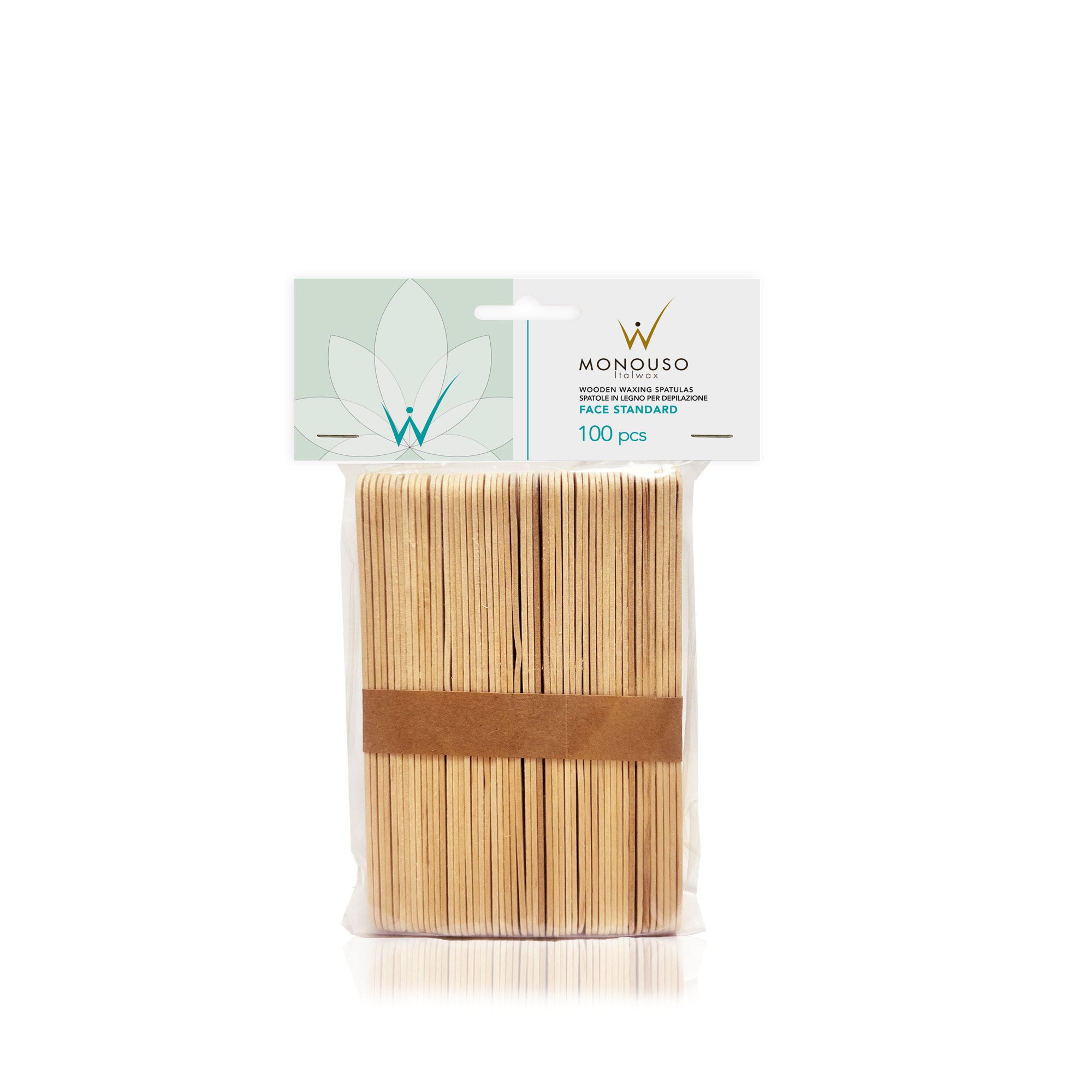 Italwax Wooden spatulas for waxing Standard, 140x16x1,6 mm, 100 pcs. (D000212)