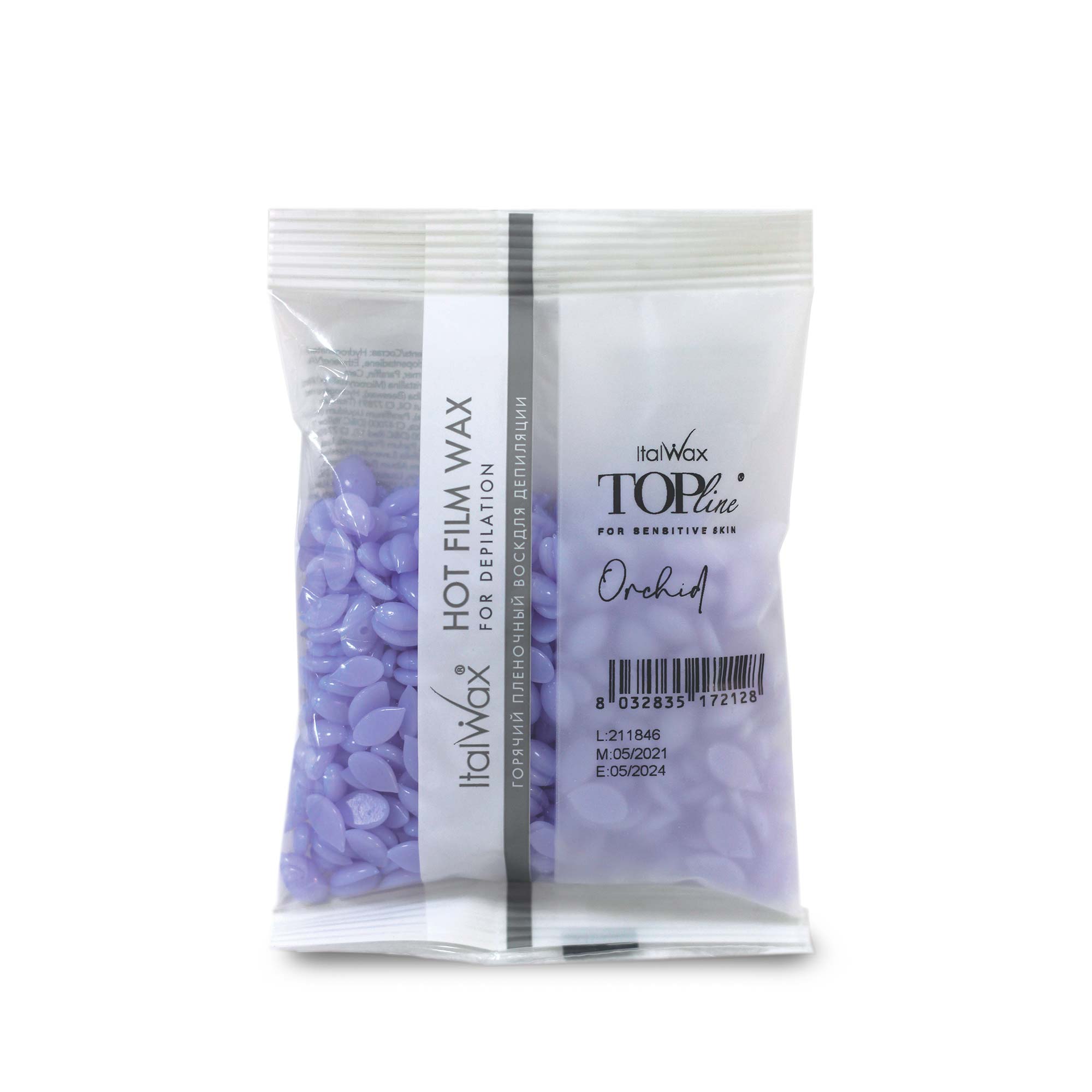 ItalWax TOPline Горячий пленочный воск в гранулах - ORCHID 100 г