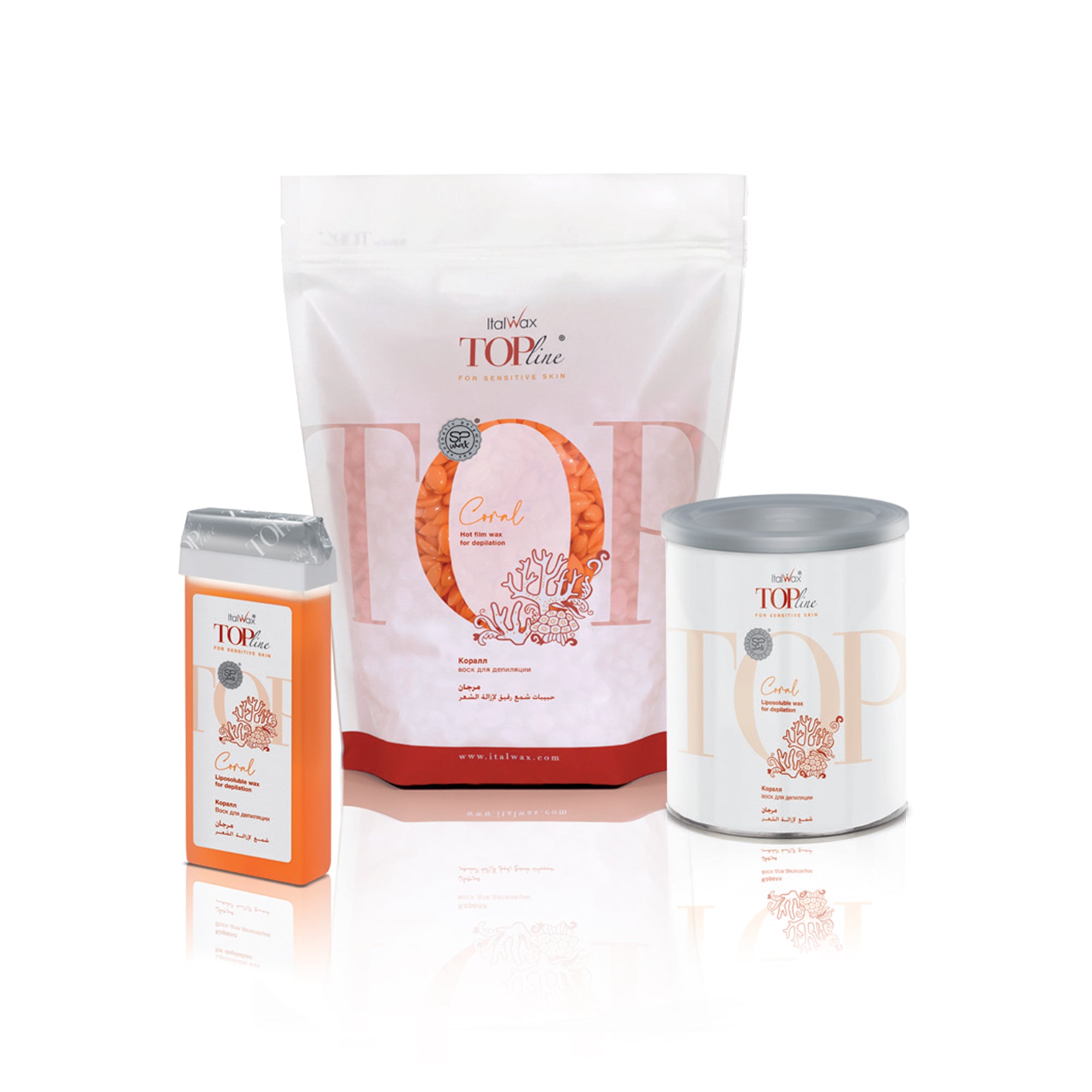 ItalWax TOPline Жидкий воскв банке - CORAL 800 мл