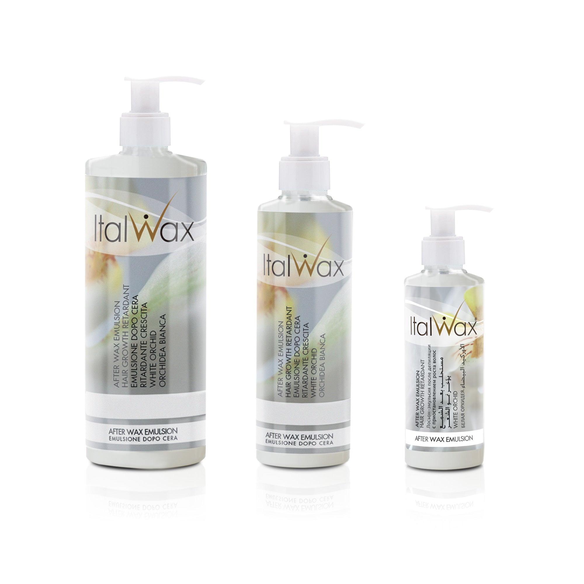 ItalWax AFTER WAX EMULTION Эмульсия после депиляции с экстрактом белой орхидеи 100 мл