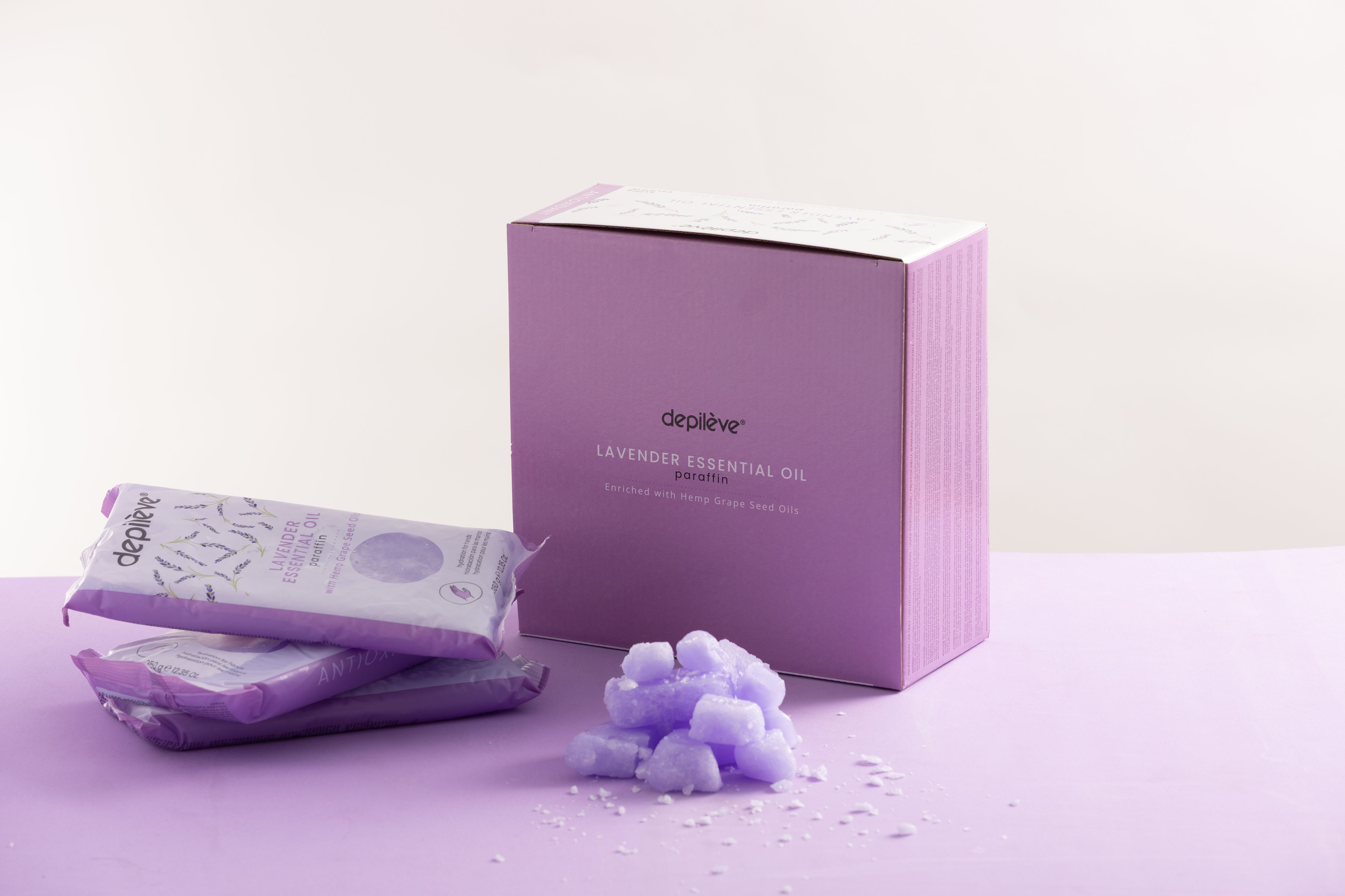 Depileve Parafinas LEVANDŲ ETERINIS ALIEJUS – ANTIOKSIDANTAS 350 g