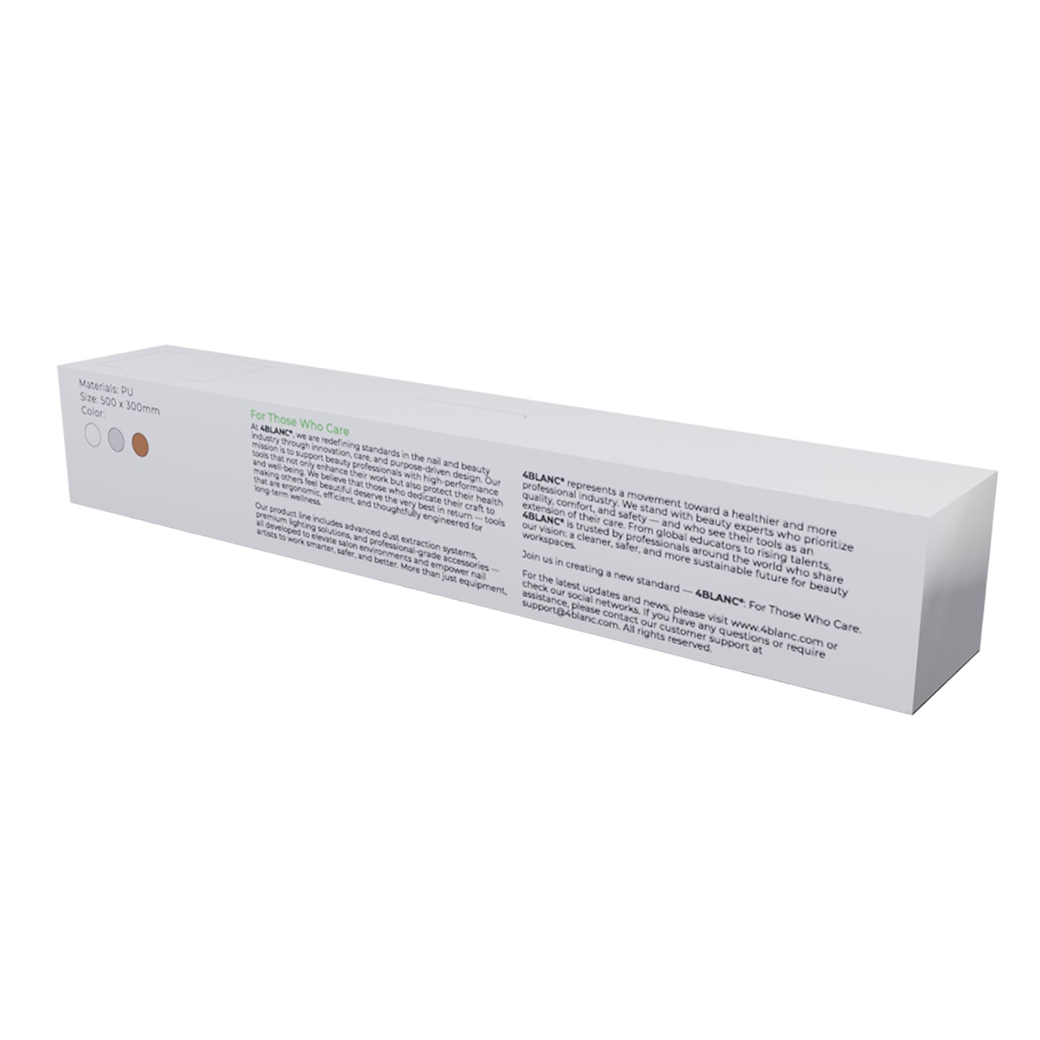 Коврик для Маникюрного Стола 4BLANC, Белый