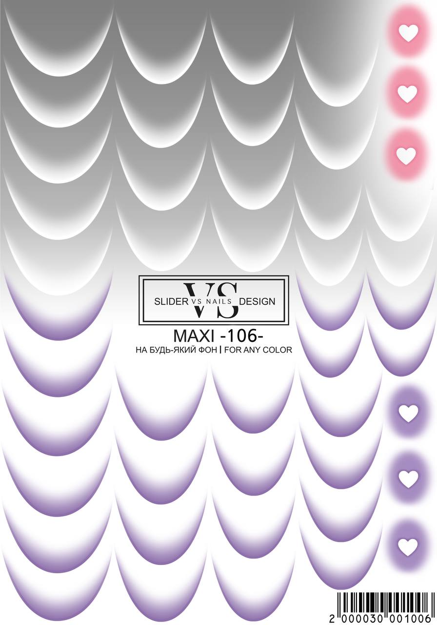 VS NAILS Sliders Maxi Nr.106