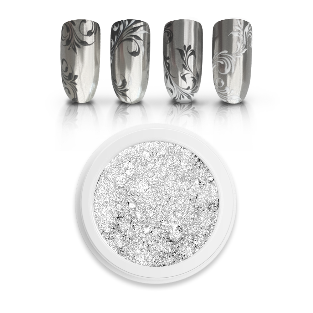 MOYRA pigmentai su veidrodžio efektu Nr.01., sidabriniai