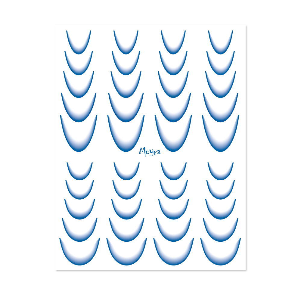 MOYRA vandens perkėlimo lipdukas Nr.10 Ombre