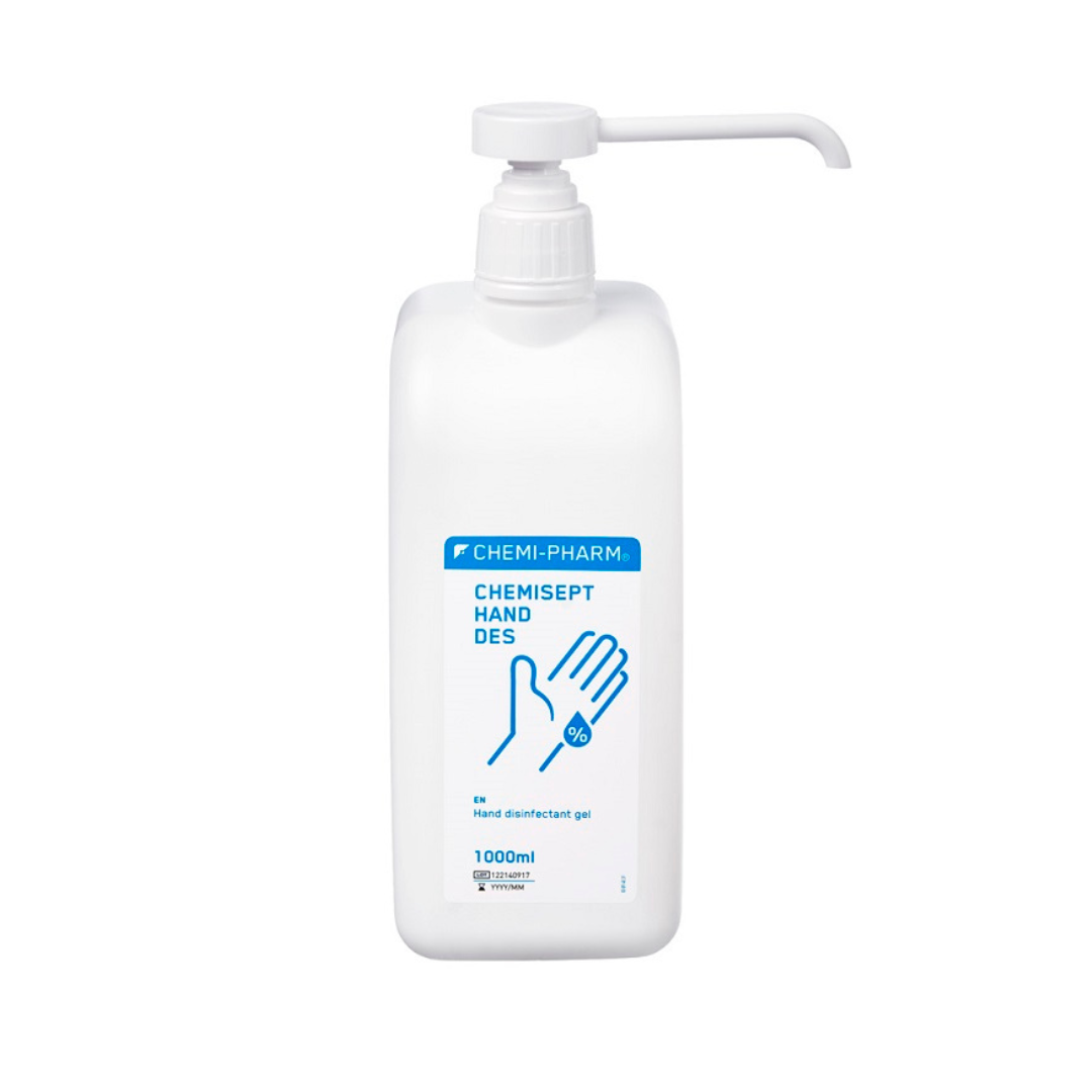CHEMISEPT HAND DES дезинфицирующий гель для рук 1000ML С НАСОСОМ