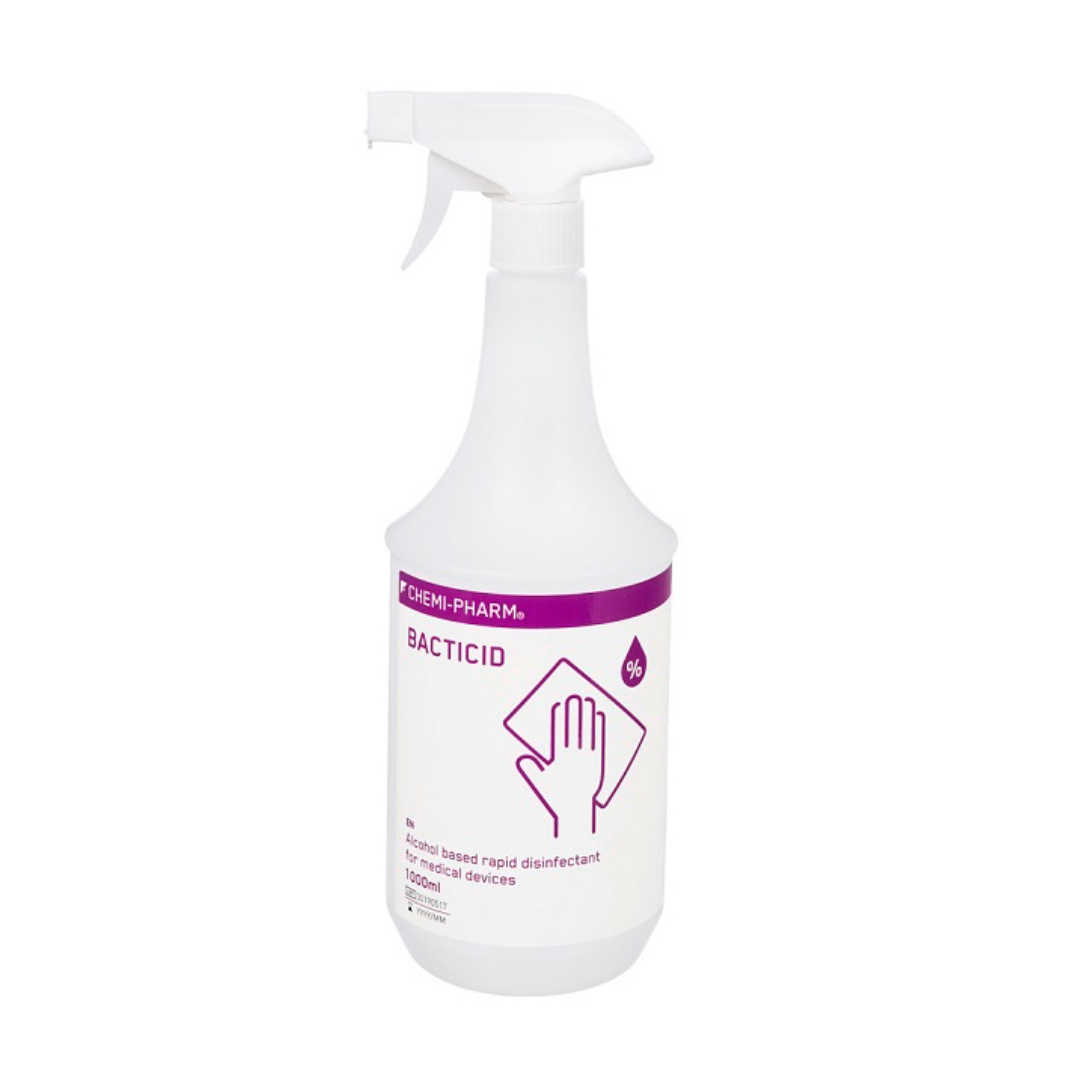 BACTICID rapid surface disinfection agent, 1000ML, WITH SPRAYER