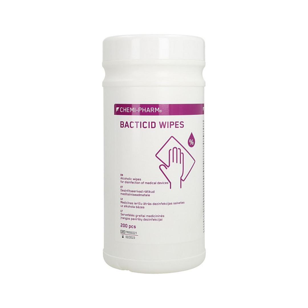 BACTICID WIPES wipes for rapid disinfection of equipment and surfaces, 200 pcs.
