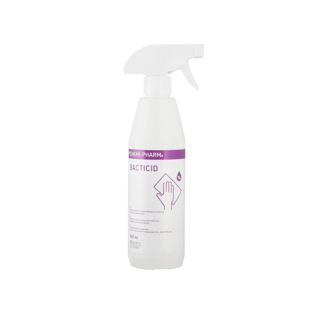 BACTICID rapid surface disinfectant, 500ML, WITH SPRAYER