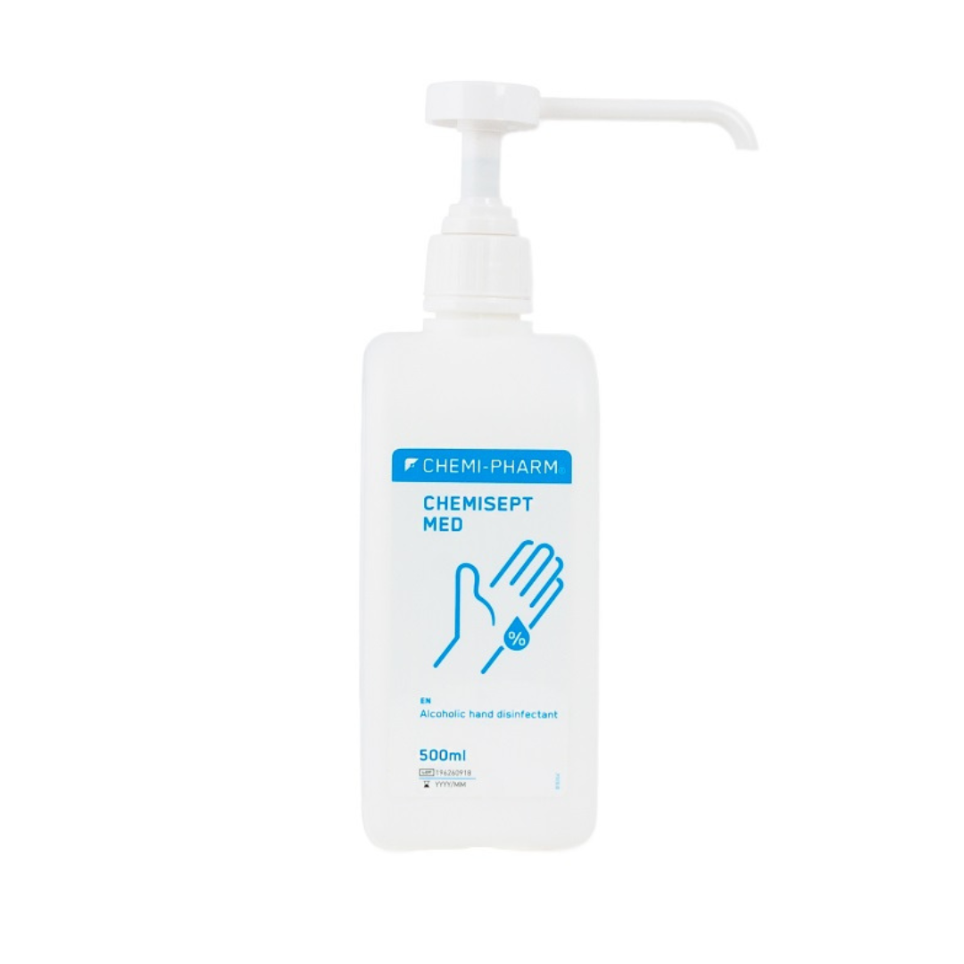 CHEMISEPT MED hand and skin disinfectant, 500ML, WITH SPRAYER