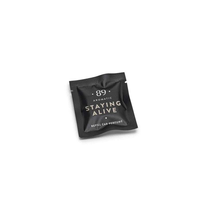 AROMATIC 89 Air Freshener Holder Refill, Staying Alive (Citrus-Woody Scent)