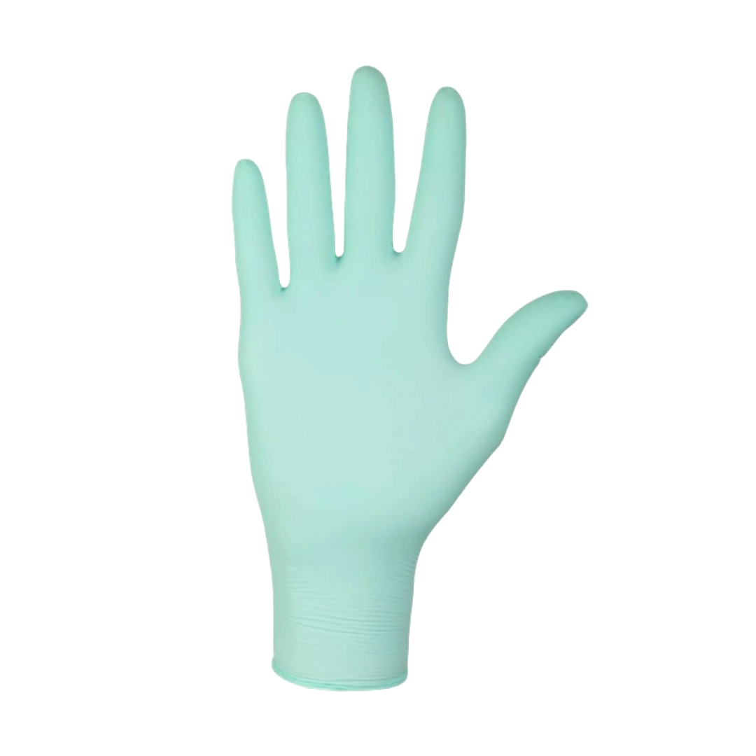 Nitrylex PF Vienkartiniai nitrilo pirštinės, be pudros XS Žalios, 100 vnt. (Lenkija)